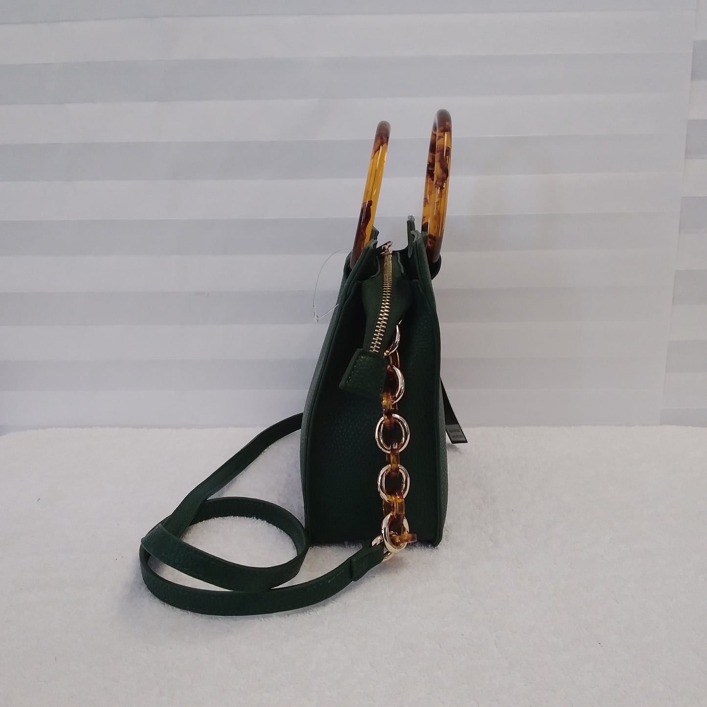 NWT - Like Dreams Hunter Green Round Handle Crossbody Bag