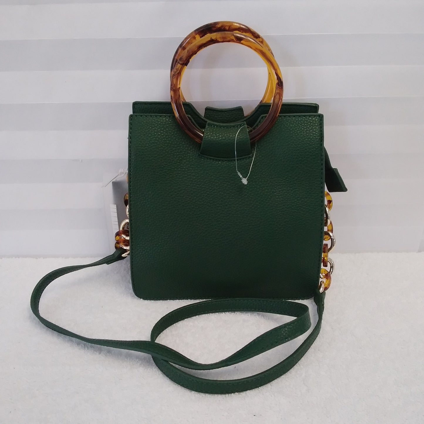 NWT - Like Dreams Hunter Green Round Handle Crossbody Bag