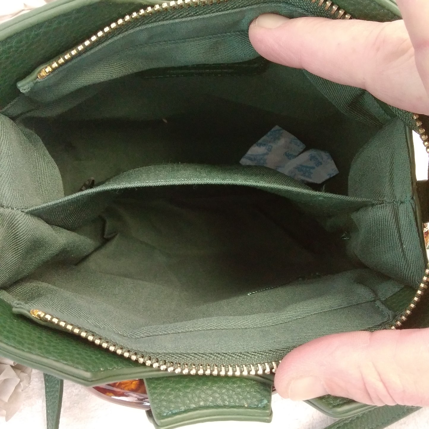 NWT - Like Dreams Hunter Green Round Handle Crossbody Bag