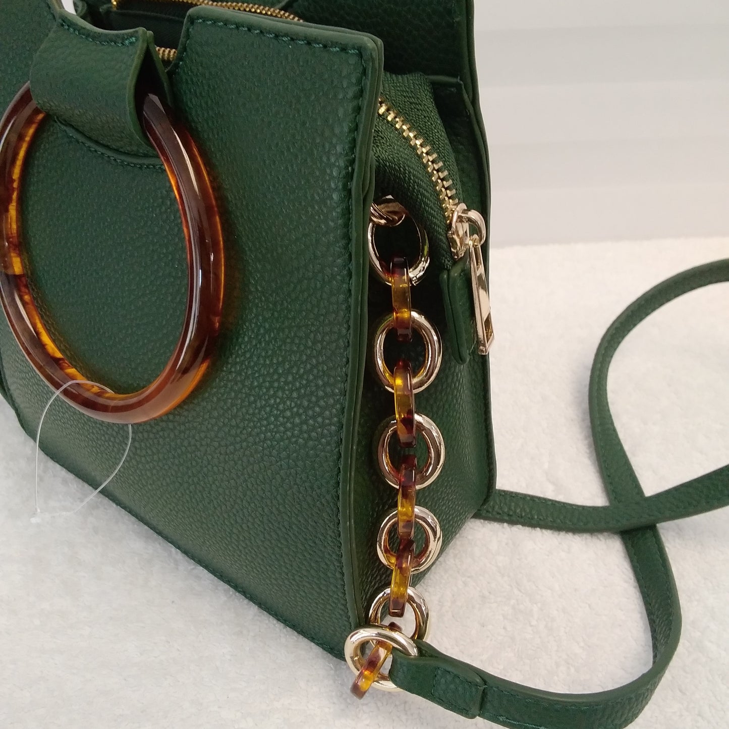 NWT - Like Dreams Hunter Green Round Handle Crossbody Bag