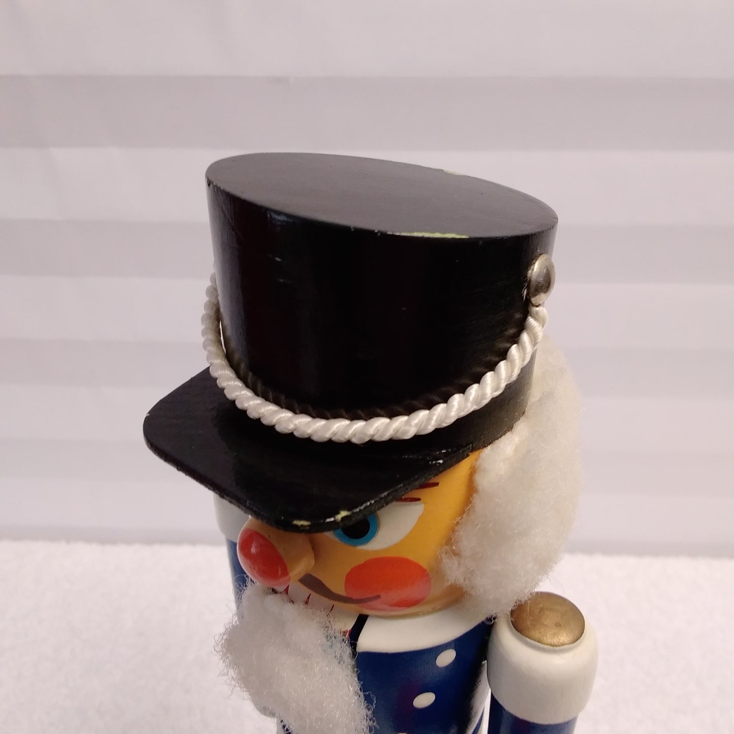 Vintage - Soldier Nutcracker Wearing a Blue Jacket and Orange Pants with Sword