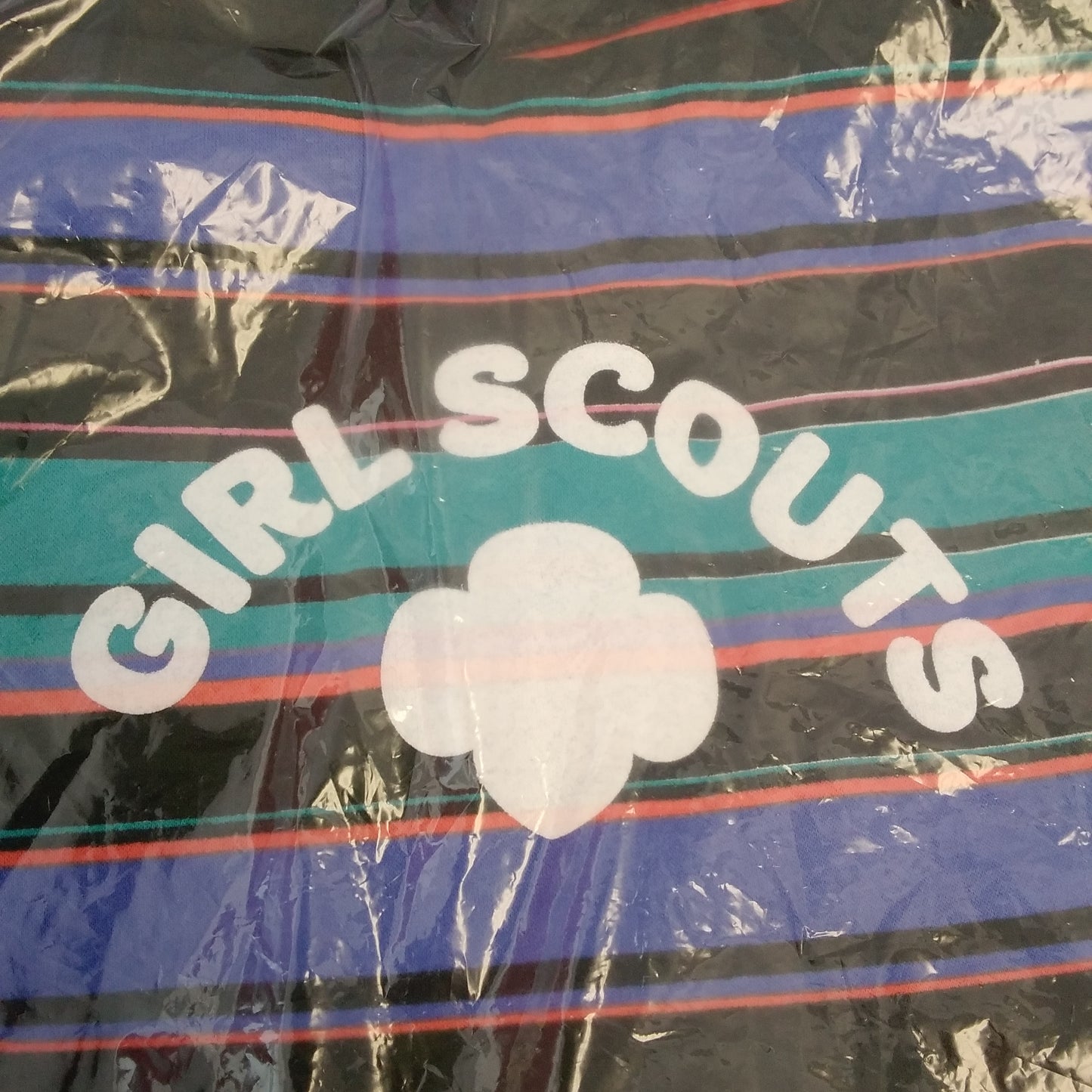 NWT - Girl Scouts 'Art Pop Stripe' Pro-Weave Slouch Bag