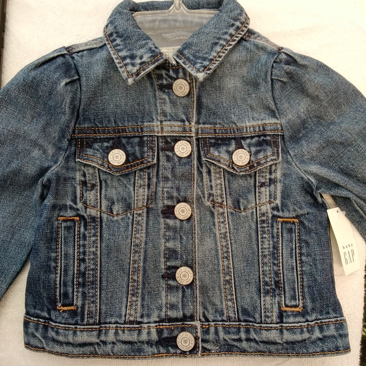 NWT - Baby Gap Disney Minnie Mouse Denim Icon Jacket - Size 2 years