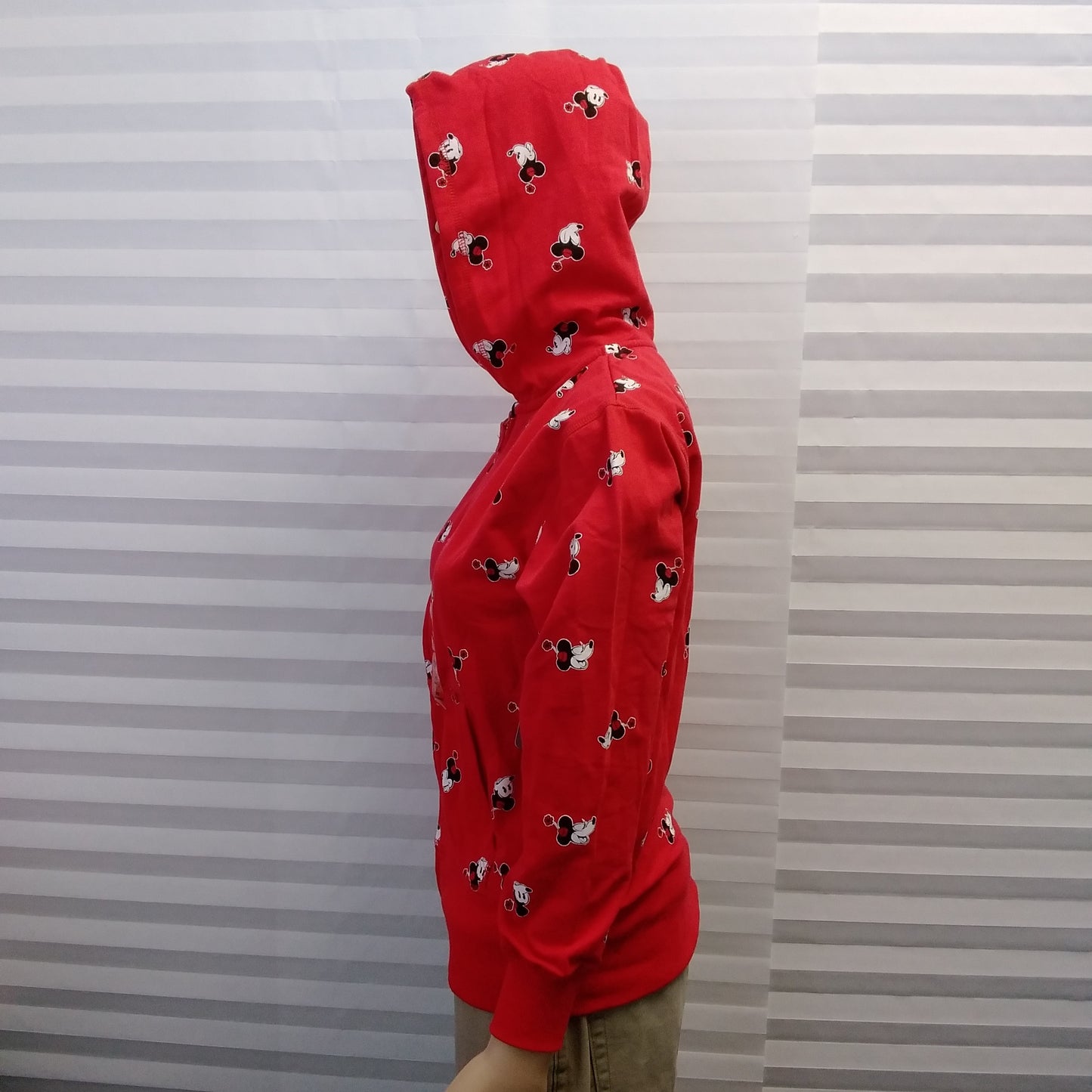 NWT - Disney Minnie Mouse Red Zip-Up Hooded Jacket - Size XS