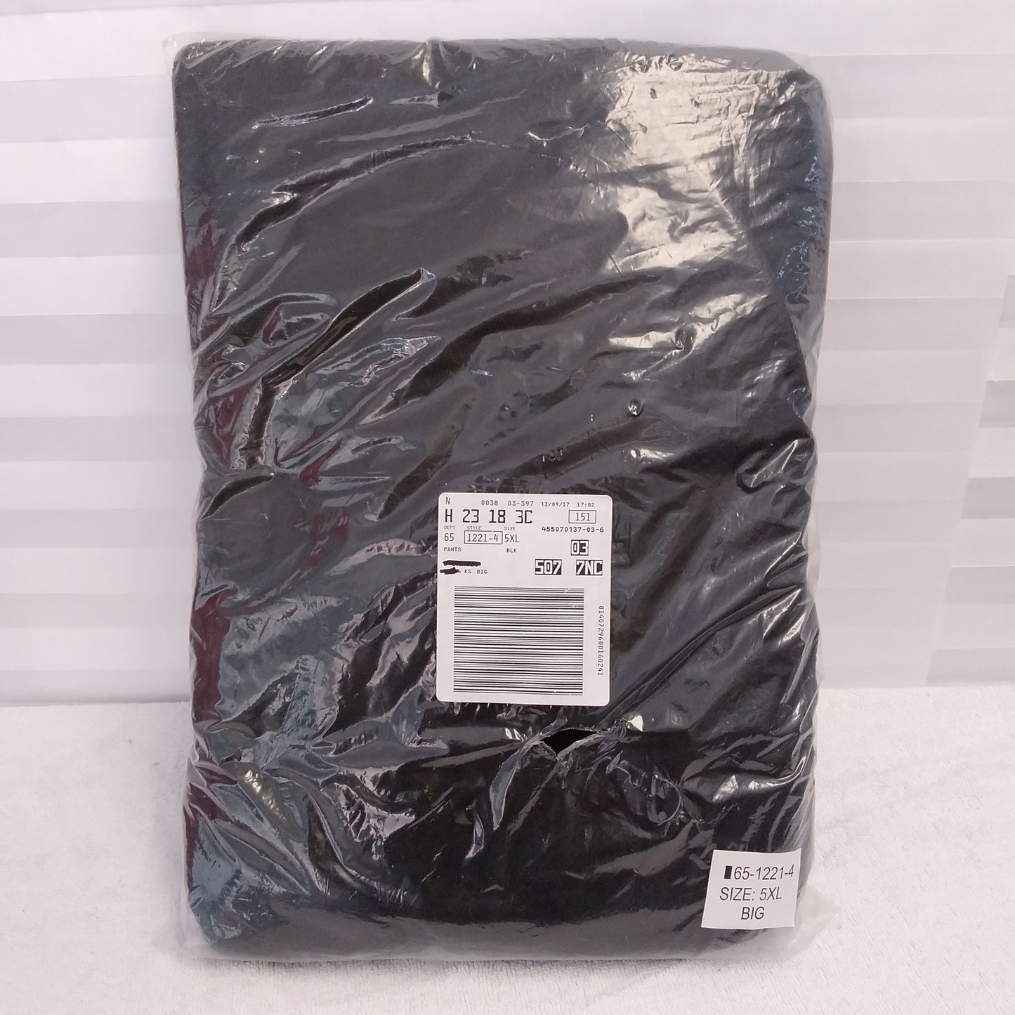 Kingsize Black Sweatpants - Men's 5XL Big