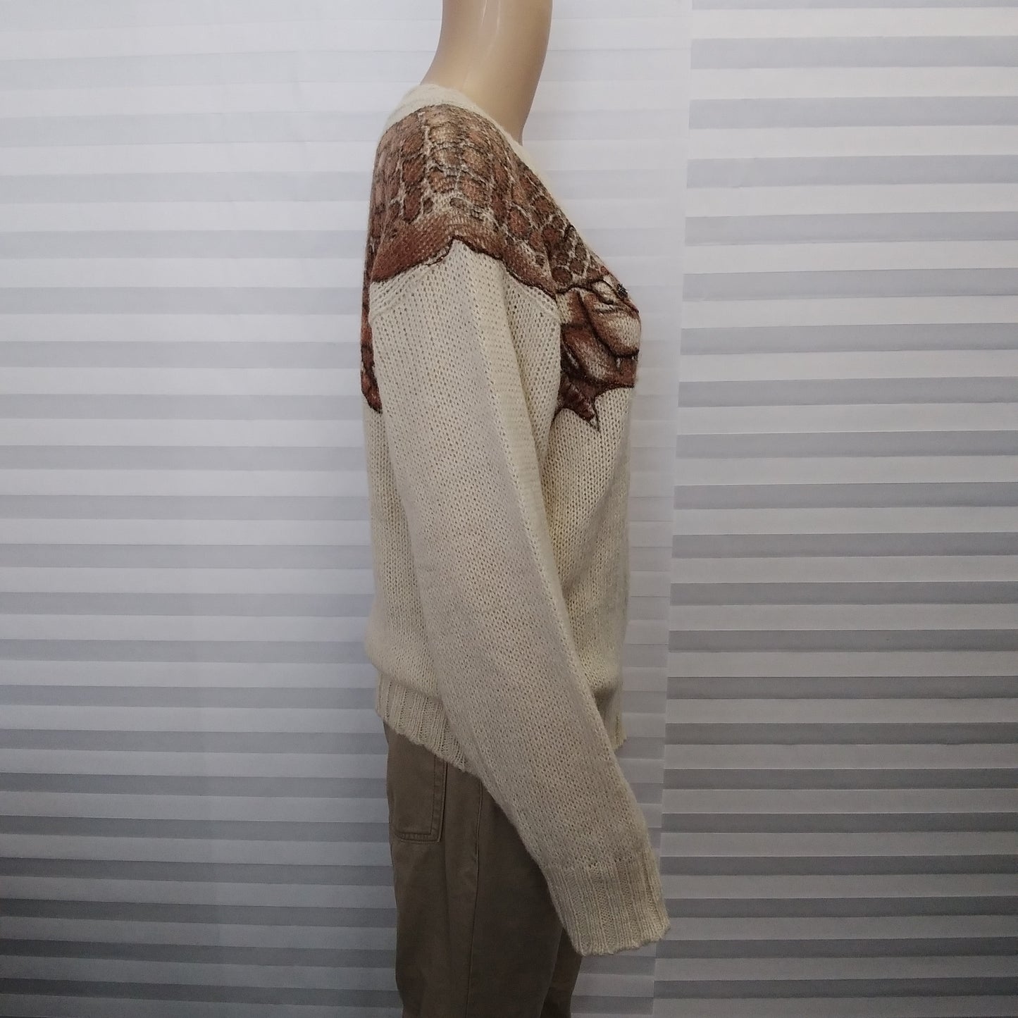 Rare 80's Krizia Maglia Alligator Sweater - Size 46 (US12)