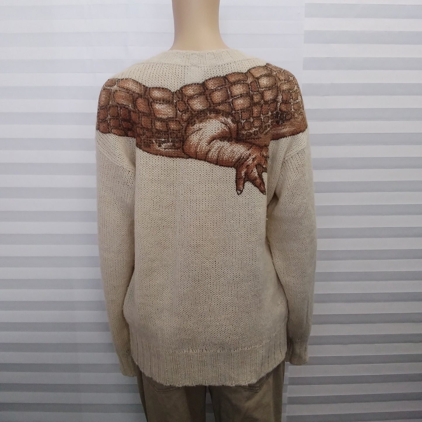 Rare 80's Krizia Maglia Alligator Sweater - Size 46 (US12)