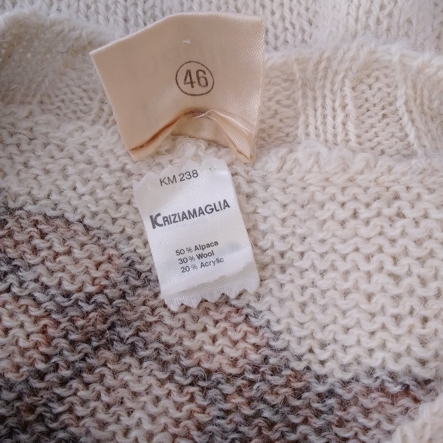 Rare 80's Krizia Maglia Alligator Sweater - Size 46 (US12)