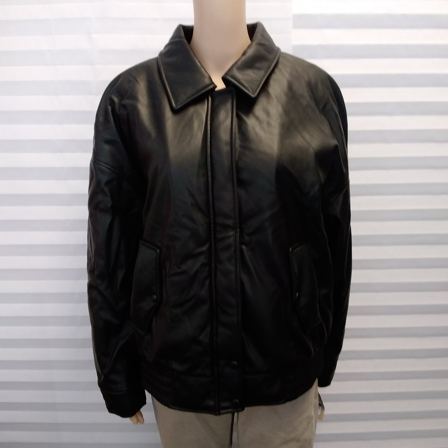 NWT - Levi Strauss & Co. black Faux Leather Jacket - XL