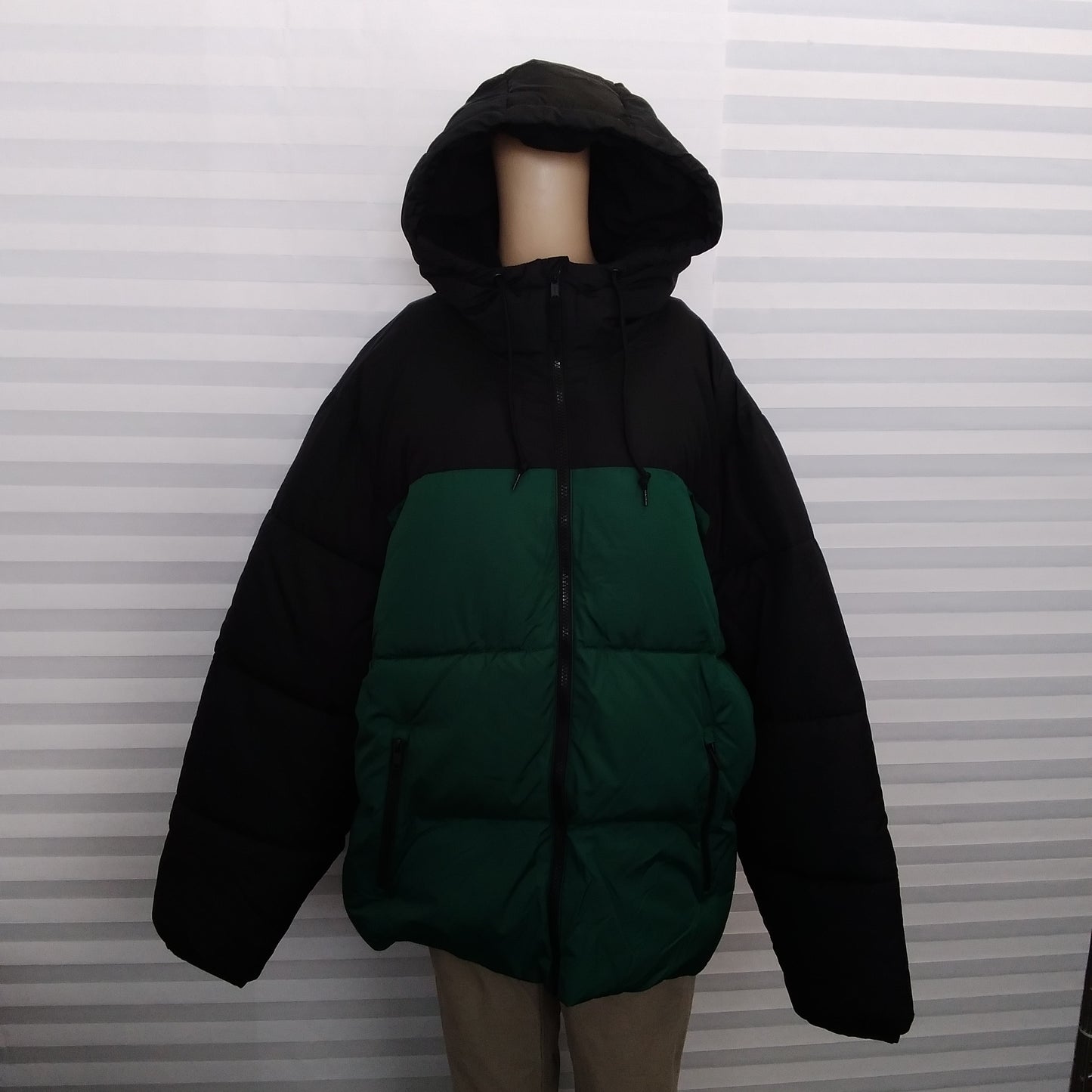 NWT - OLD NAVY Botany Green Frost Free Hooded Puffer Jacket - XL