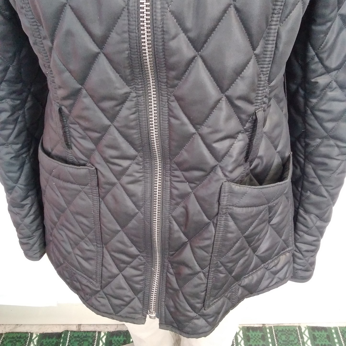 BURBERRY BRIT Black Diamond Quilted Jacket - See Measurements