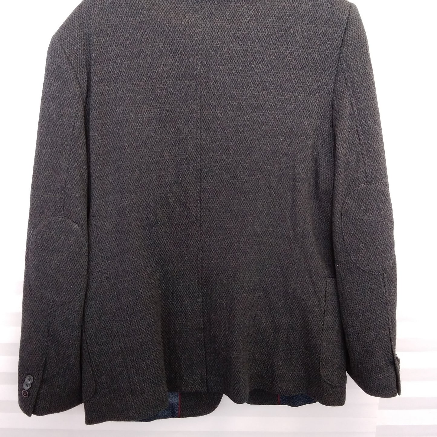 NWT - Johnston & Murphy Charcoal Textured Knit Blazer - Size L