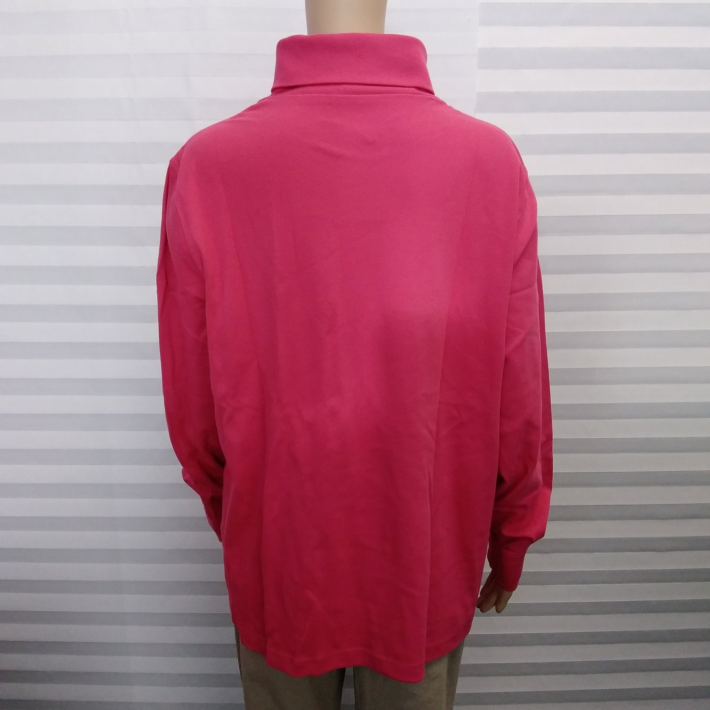 NIB - Lands' End Pink Bloom Long Sleeve Seamless Turtleneck Top - 1X