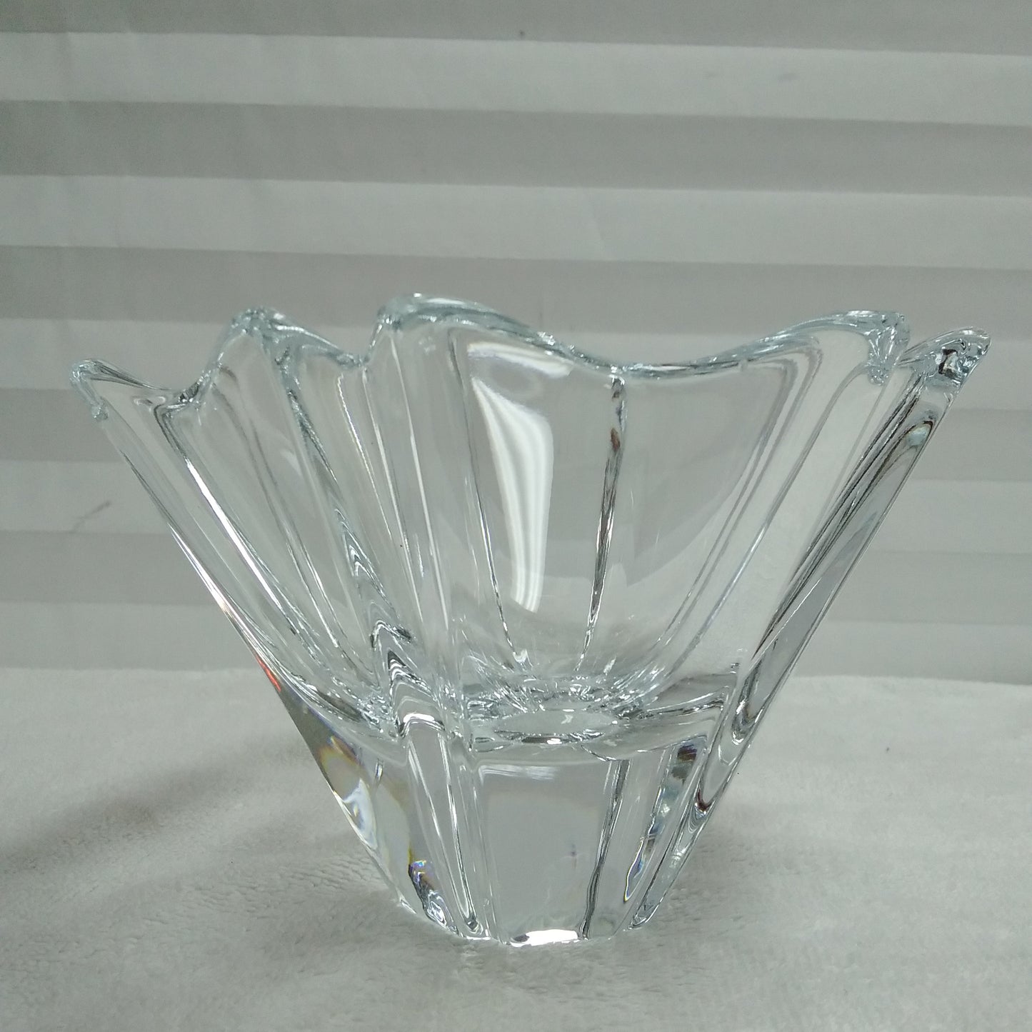Orrefors Swedish Crystal Clear Candy Dish - (W) 7" x (H) 4.25"