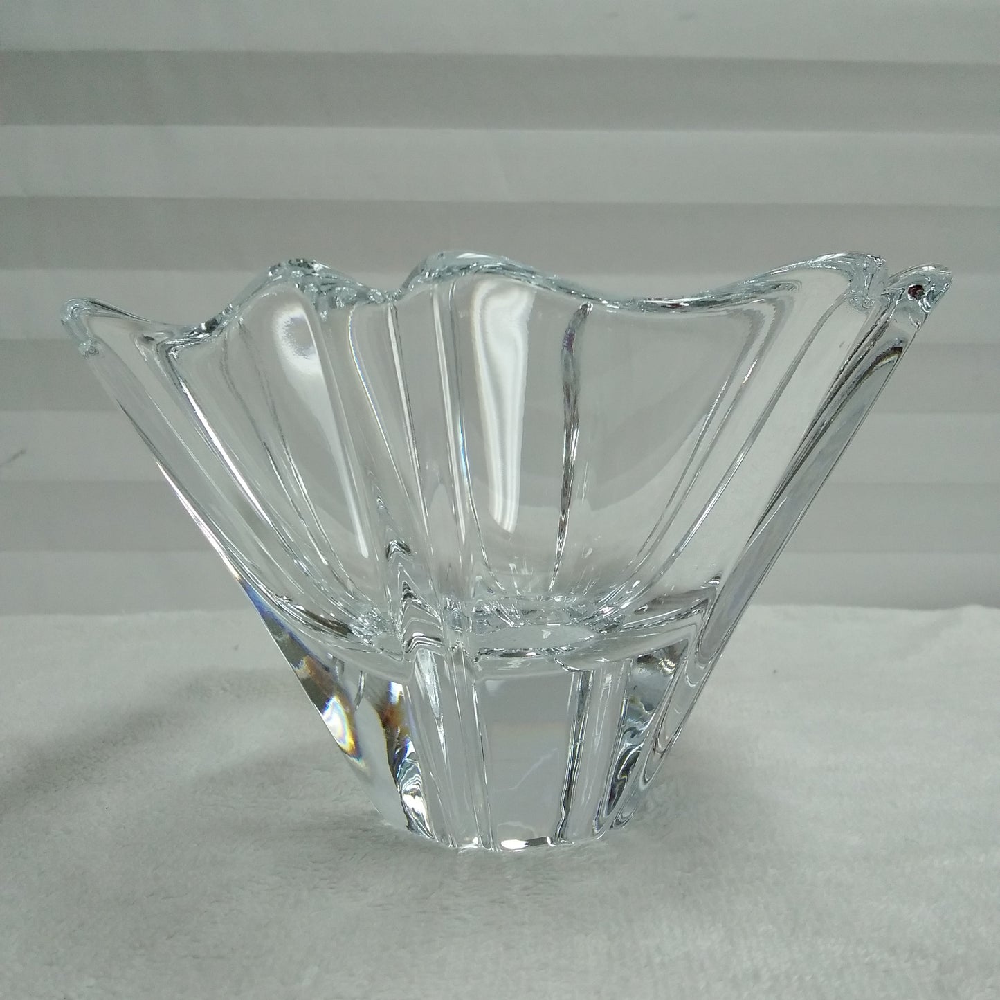 Orrefors Swedish Crystal Clear Candy Dish - (W) 7" x (H) 4.25"