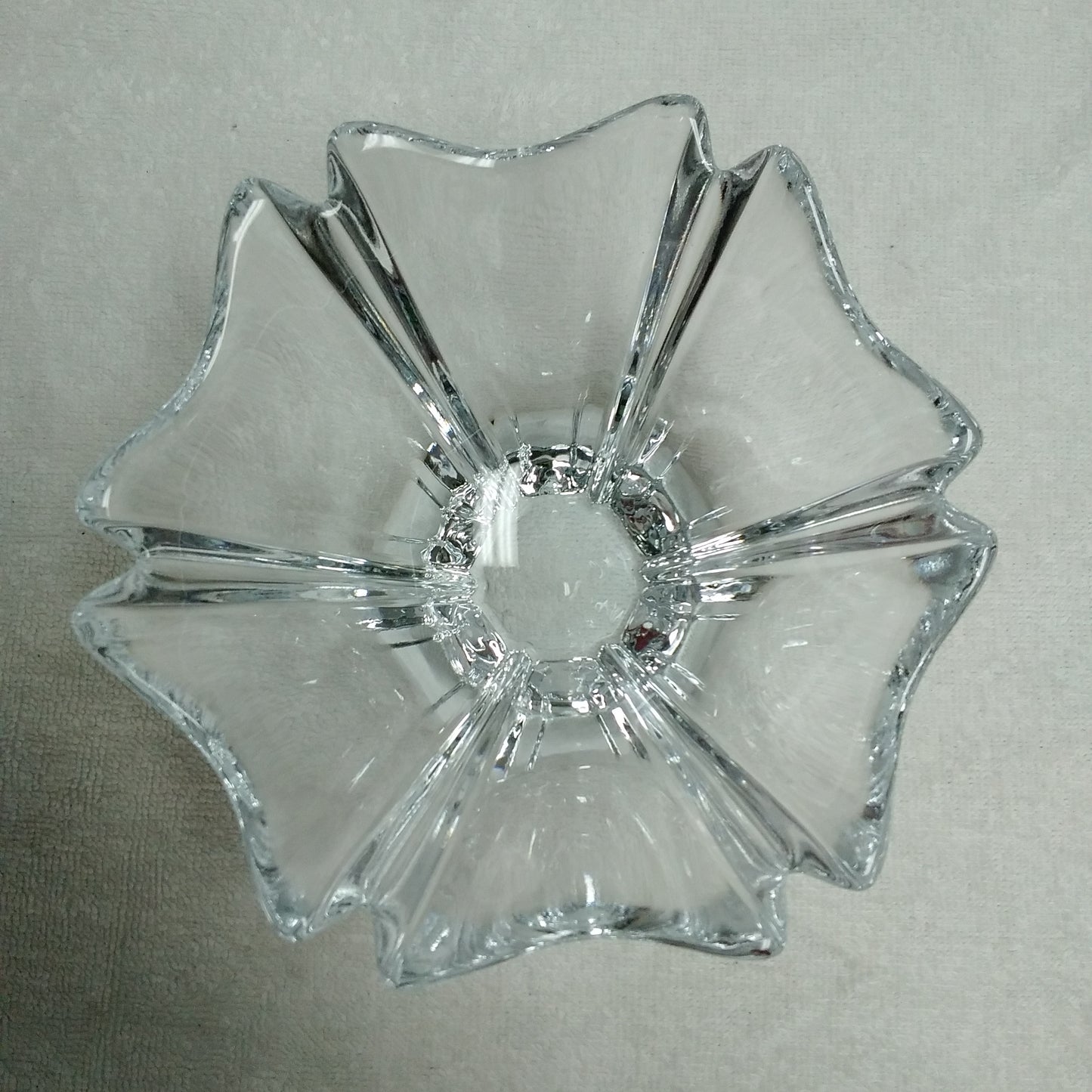 Orrefors Swedish Crystal Clear Candy Dish - (W) 7" x (H) 4.25"