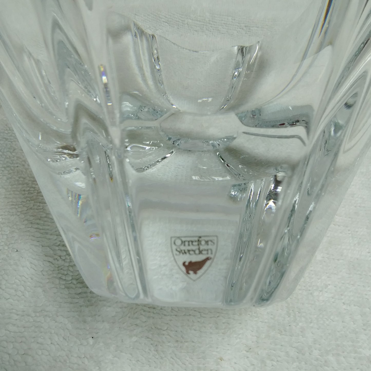 Orrefors Swedish Crystal Clear Candy Dish - (W) 7" x (H) 4.25"