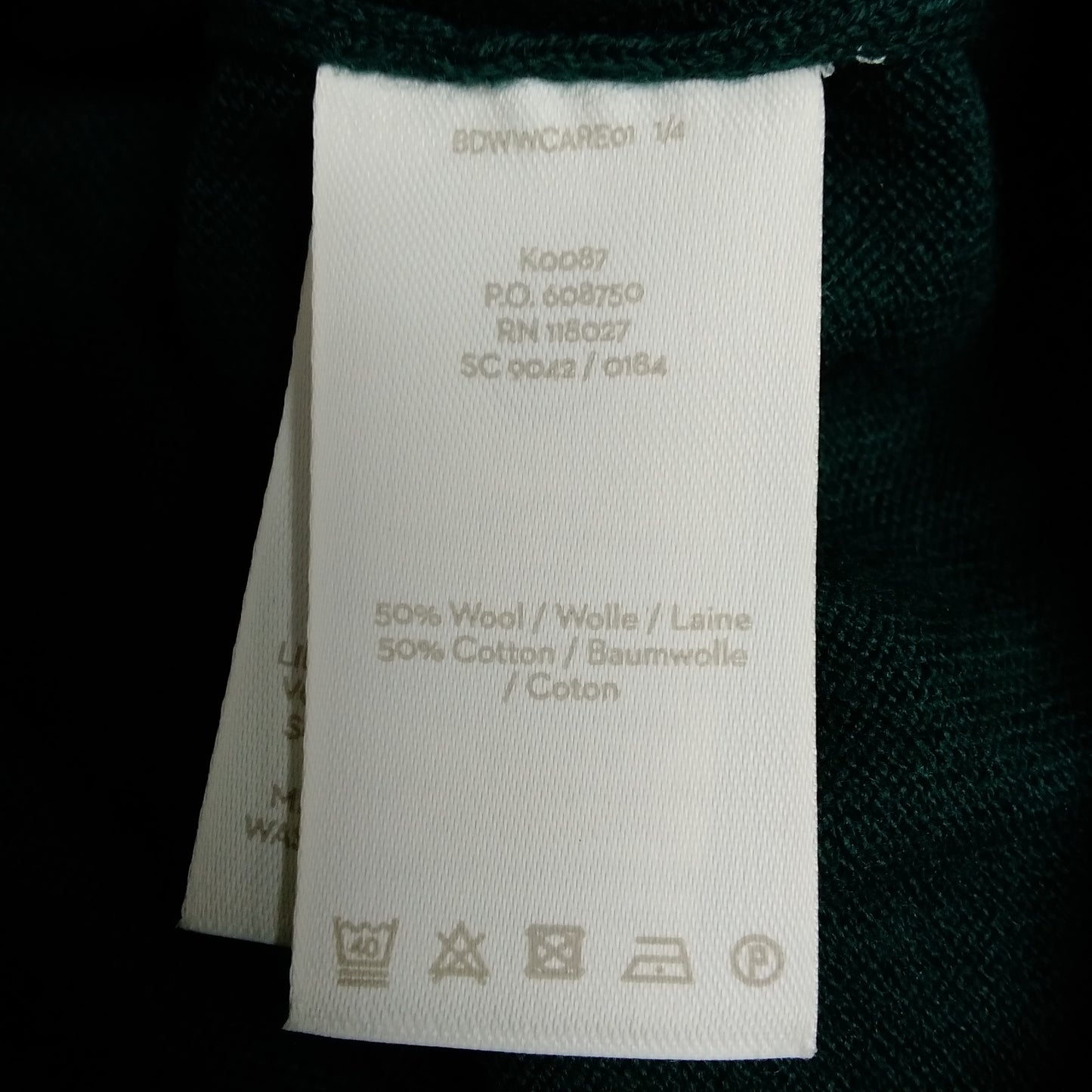 NWT - BODEN green red Wool Blend Trudy Sweater Dress - Size: 14
