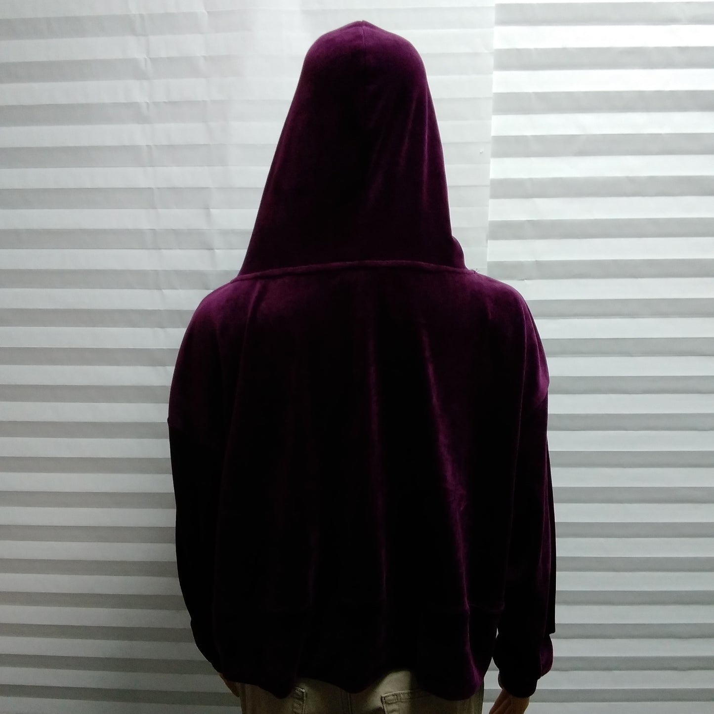 NWT - Philosophy Merlot Purple Velour Hoodie - S