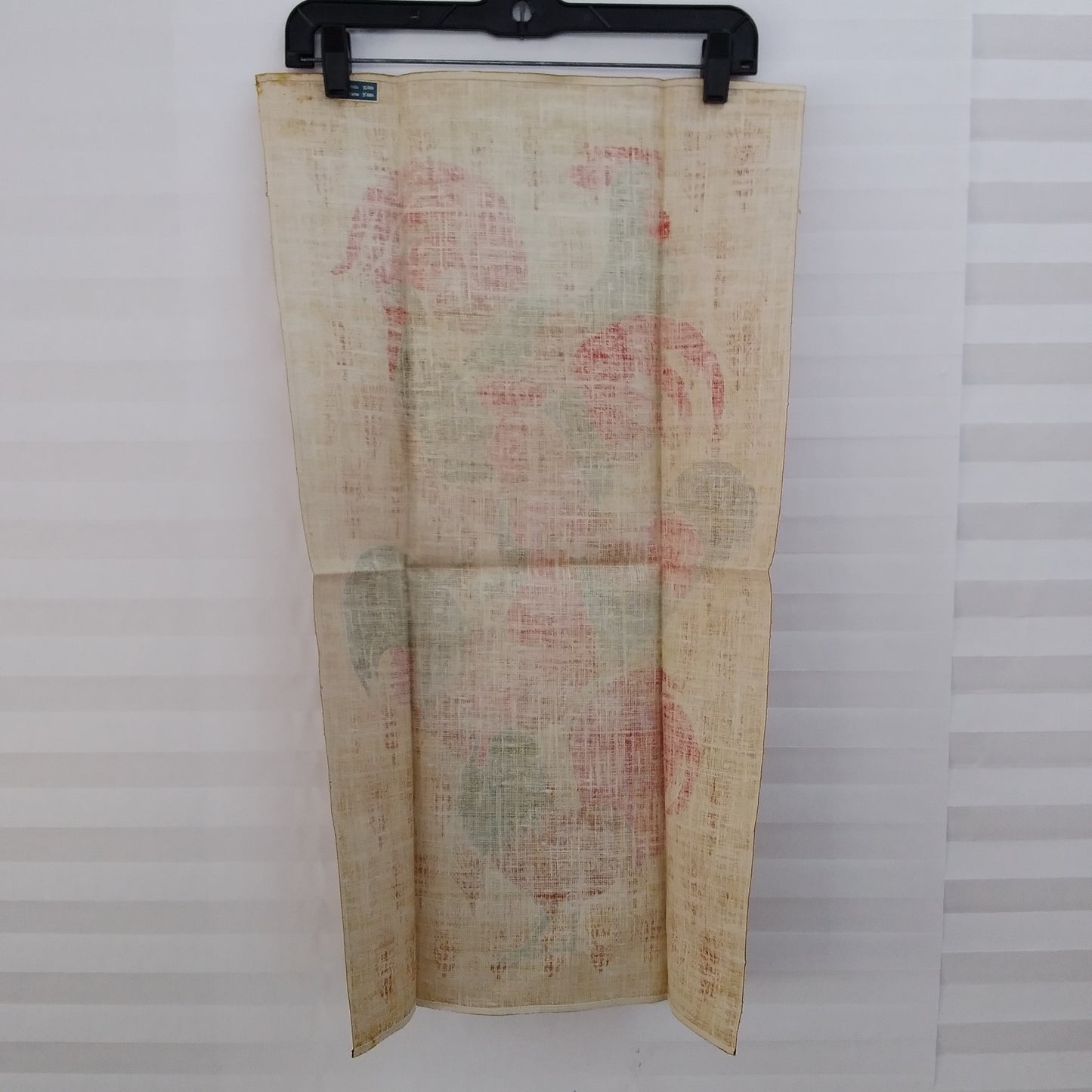 NWT - Vintage Set of 2 - Pure Linen Rooster Tea Towels