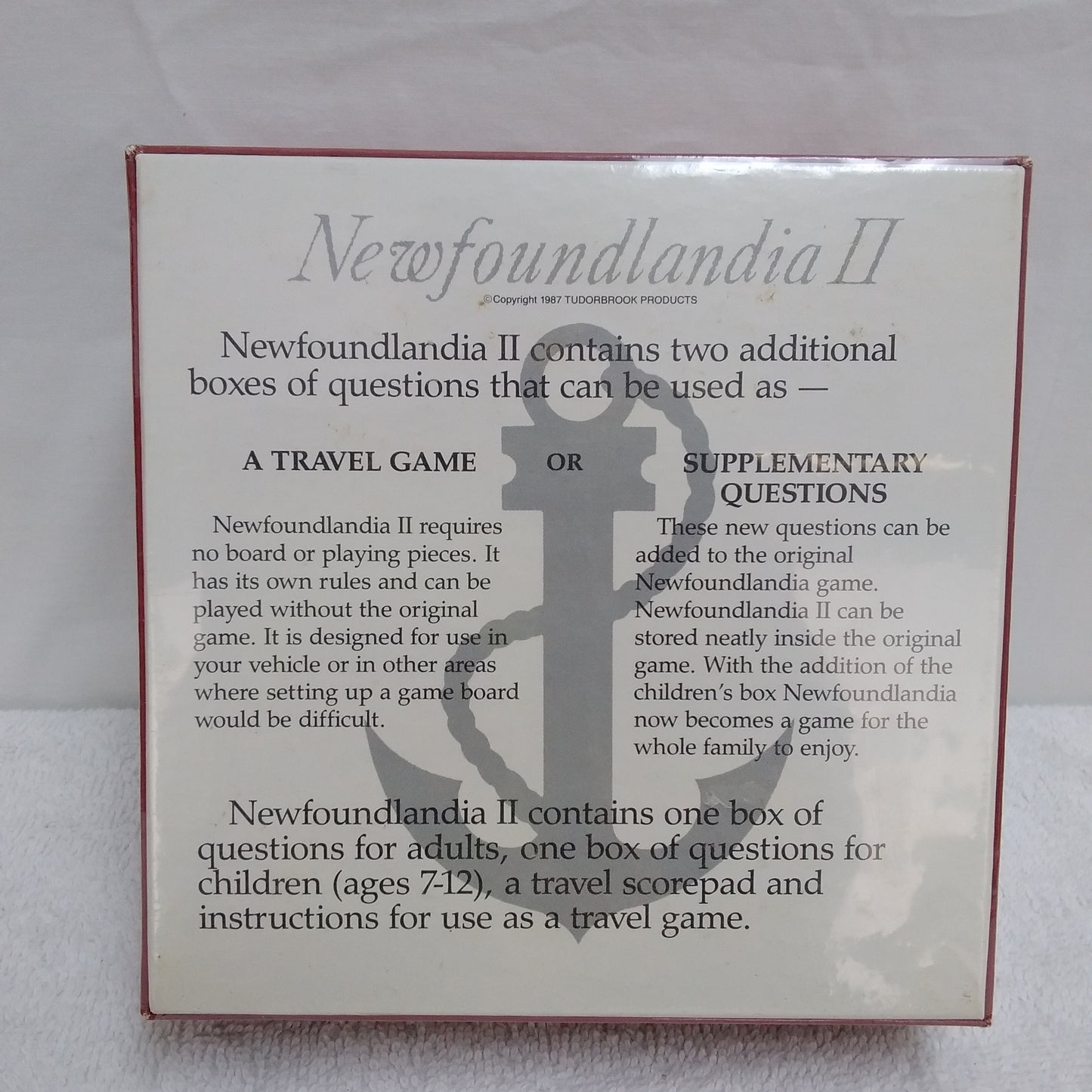 NIB - Newfoundlandia II (Travel Version) by Tudorbrook Products 1987