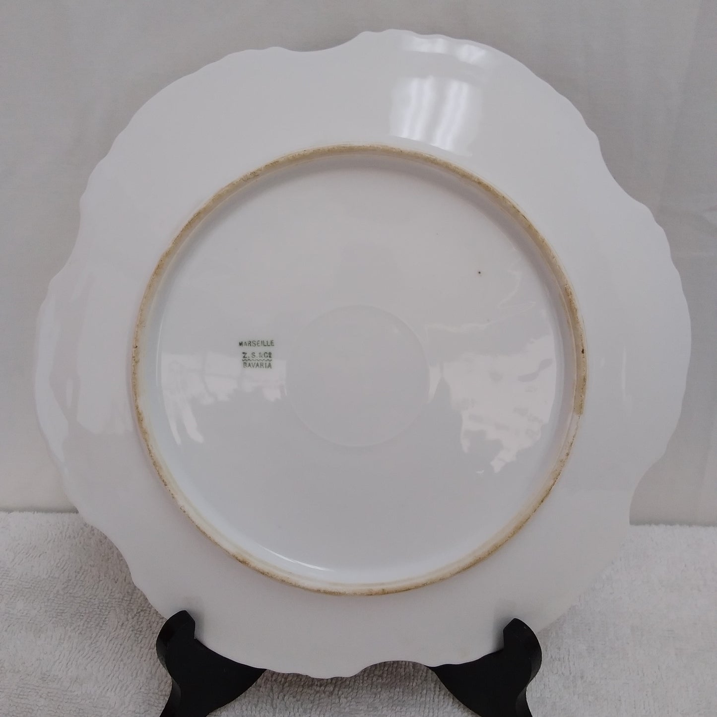 VTG - Marseille Z.S. & Co. Bavaria Pink Roses 9.75" Plate