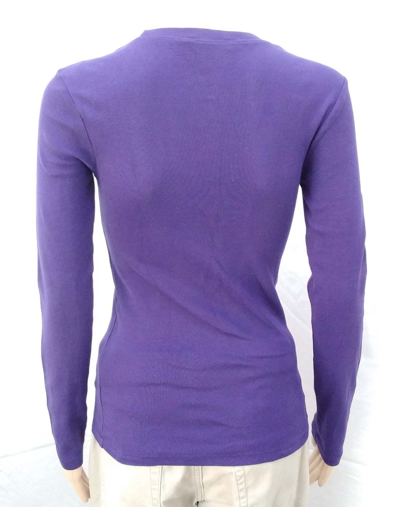 NWT -- Ralph Lauren Sport Women's Purple Cotton Crew Neck Sweater -- Size: S