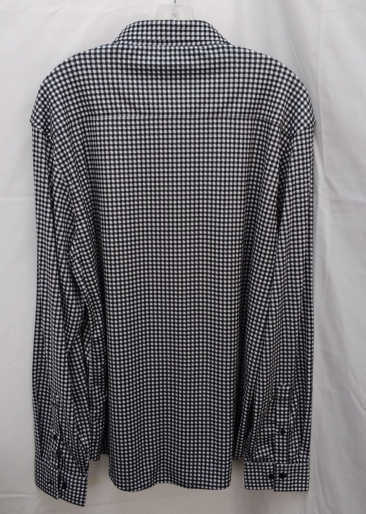 NWT - Horn Legend Black White Houndstooth Tailored Fit Button up Shirt - XL