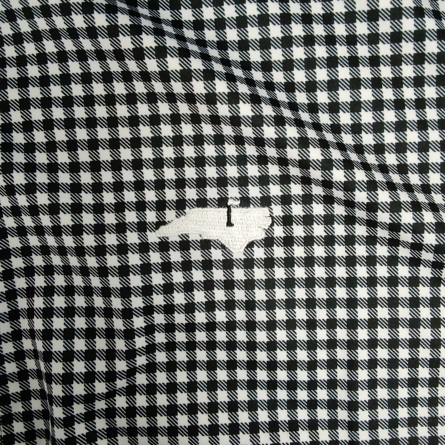 NWT - Horn Legend Black White Houndstooth Tailored Fit Button up Shirt - XL
