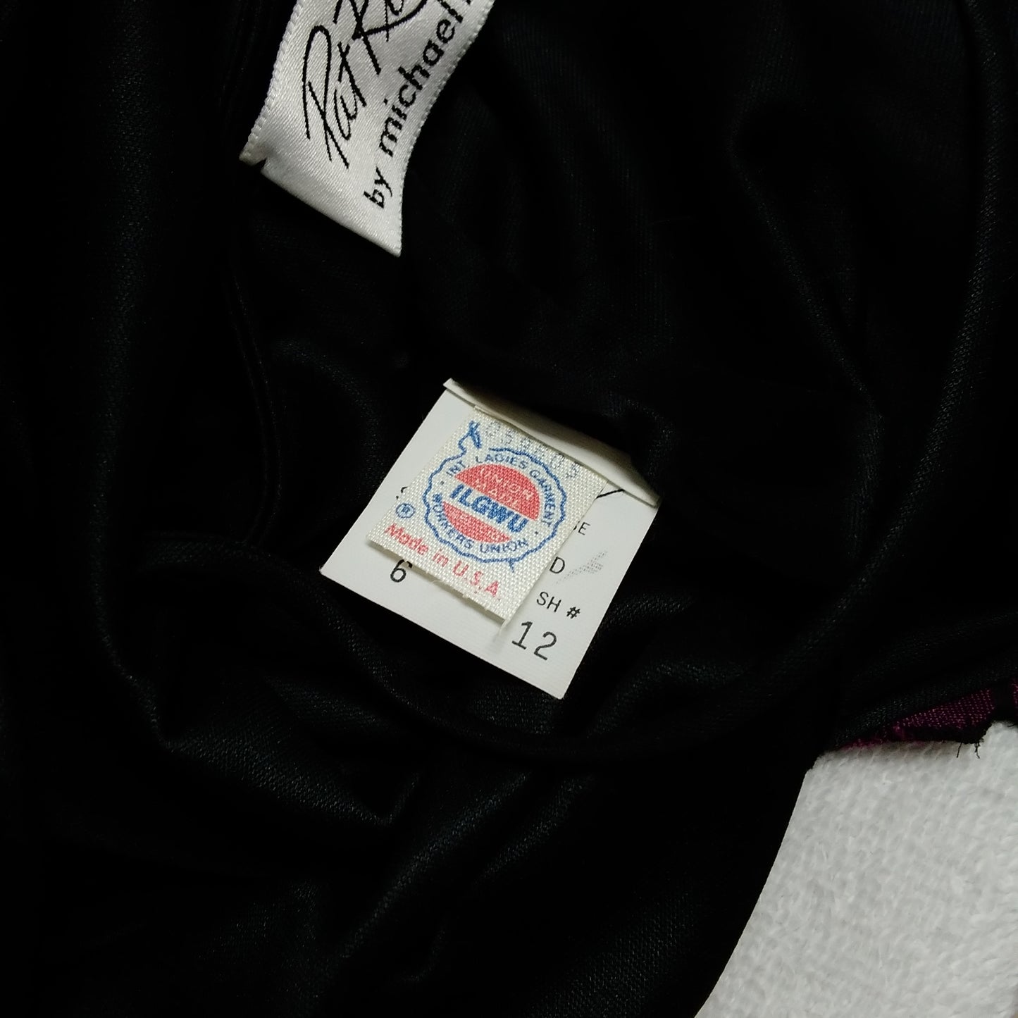 VTG -- Pat Richards by Michael Maiello purple black Formal Dress -- 6