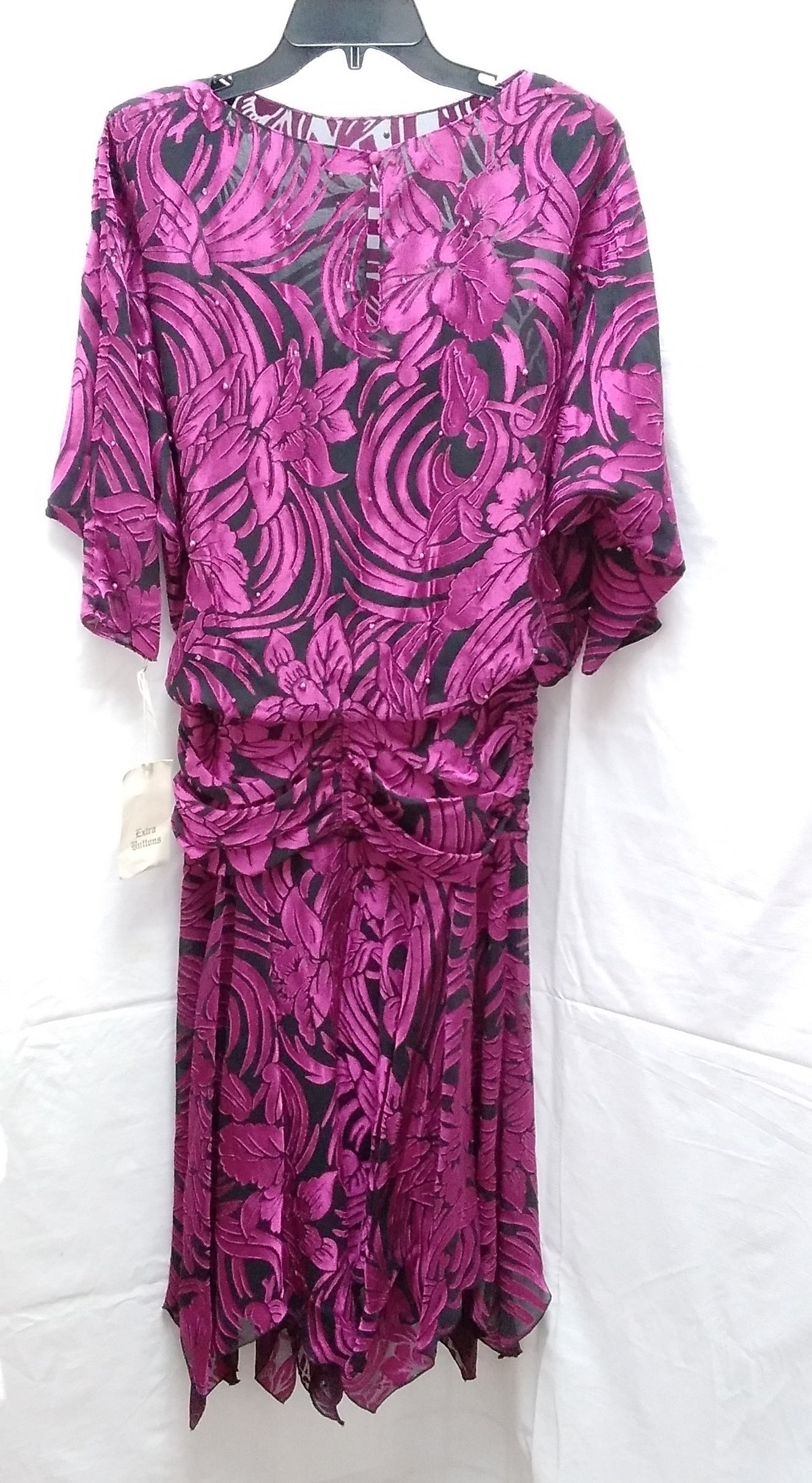 VTG -- Pat Richards by Michael Maiello purple black Formal Dress -- 6