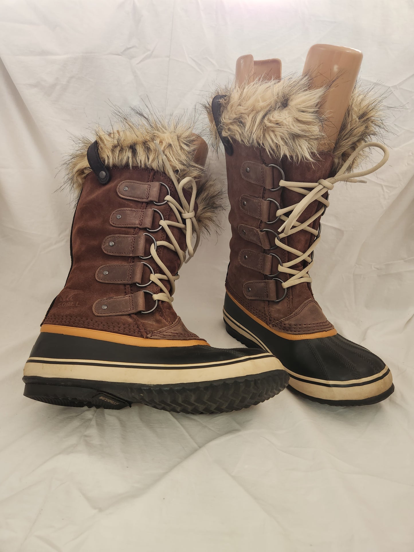 Sorel Women's Brown Joan Of Arctic Waterproof Winter Snow Boot - Size: 8.5