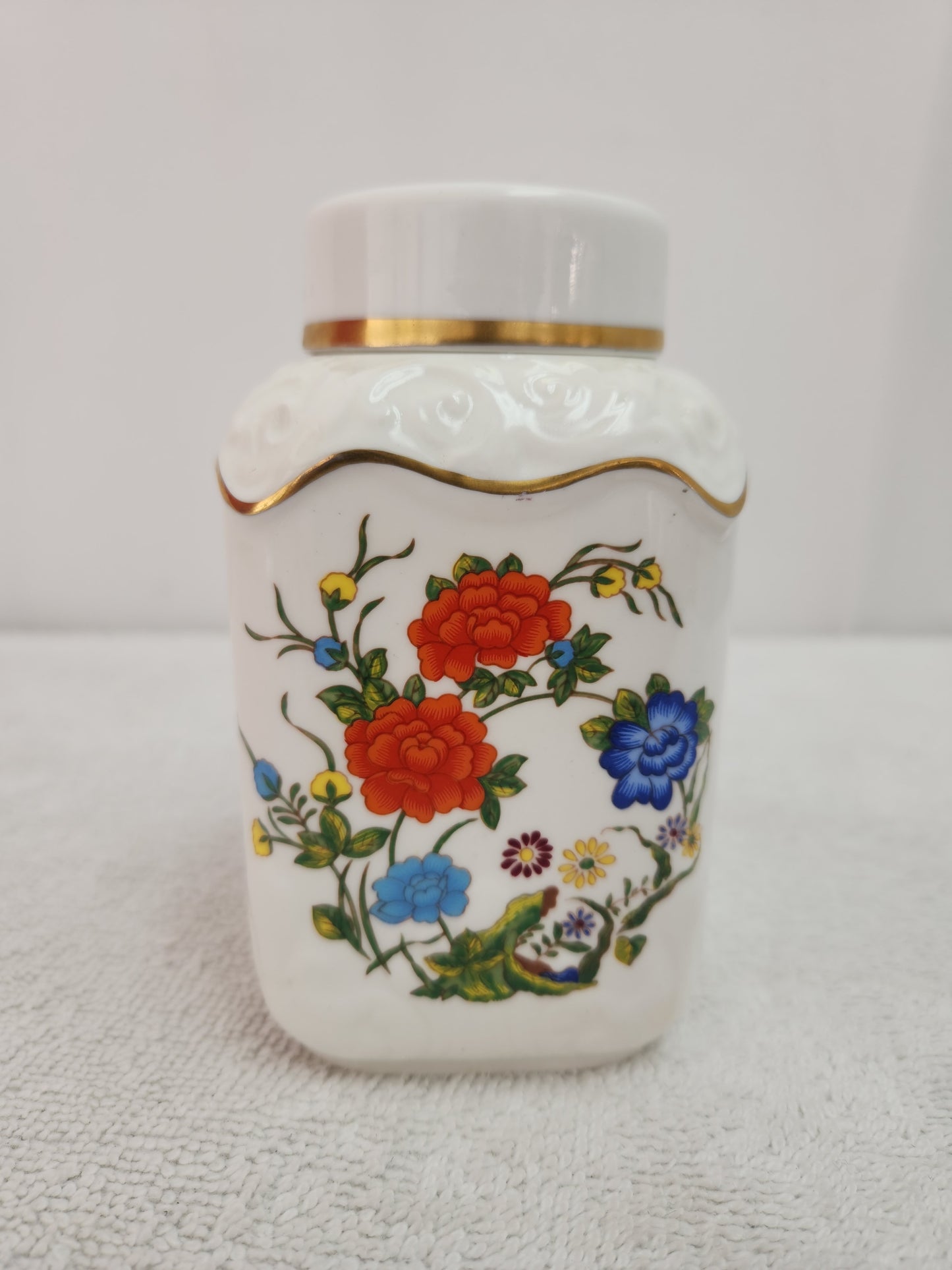 Aynsley Bone China Famille Rose Spice Jar