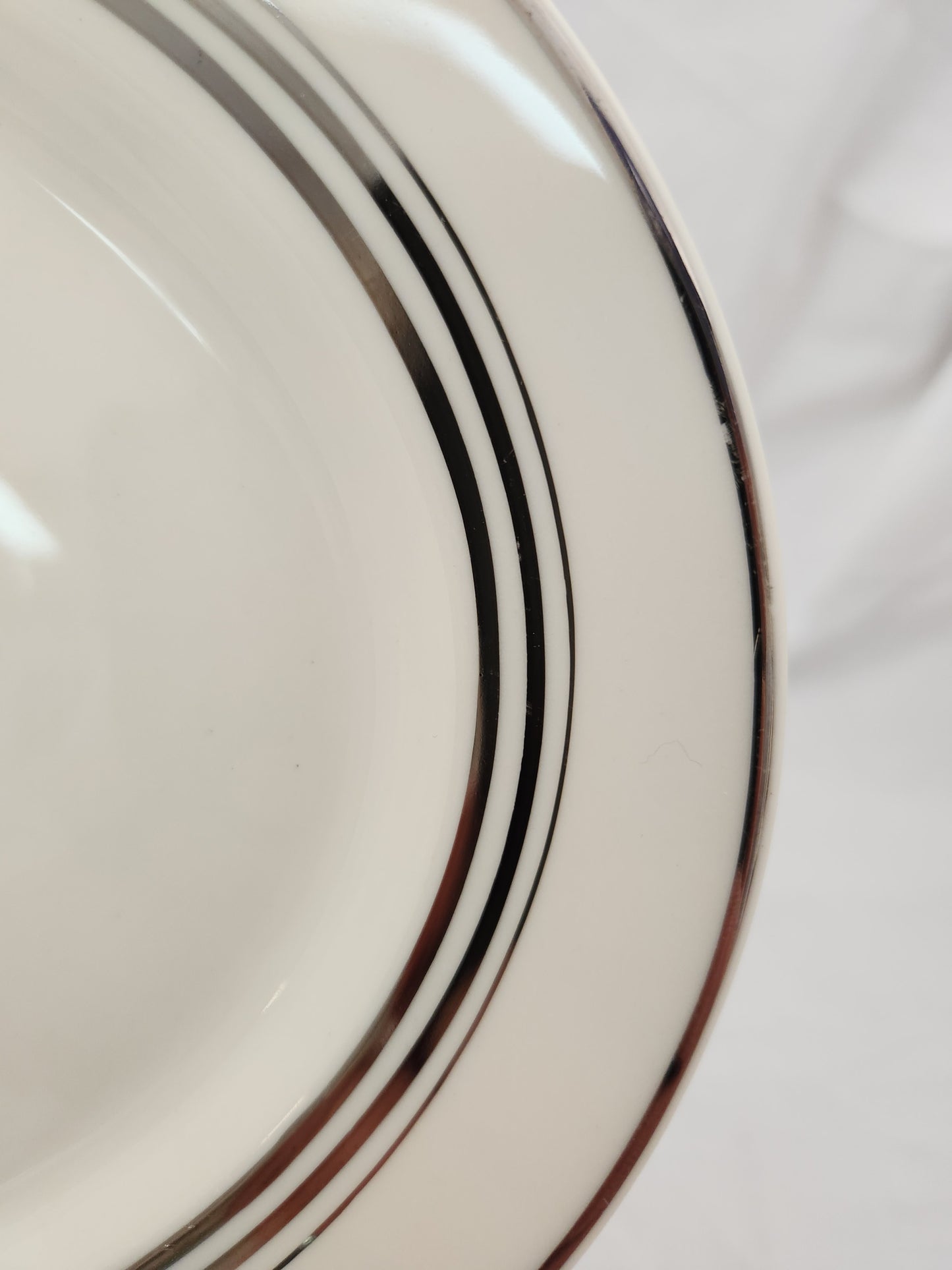 VTG - 12" Oval Serving Platter in Nimbus Platinum by Syracuse China