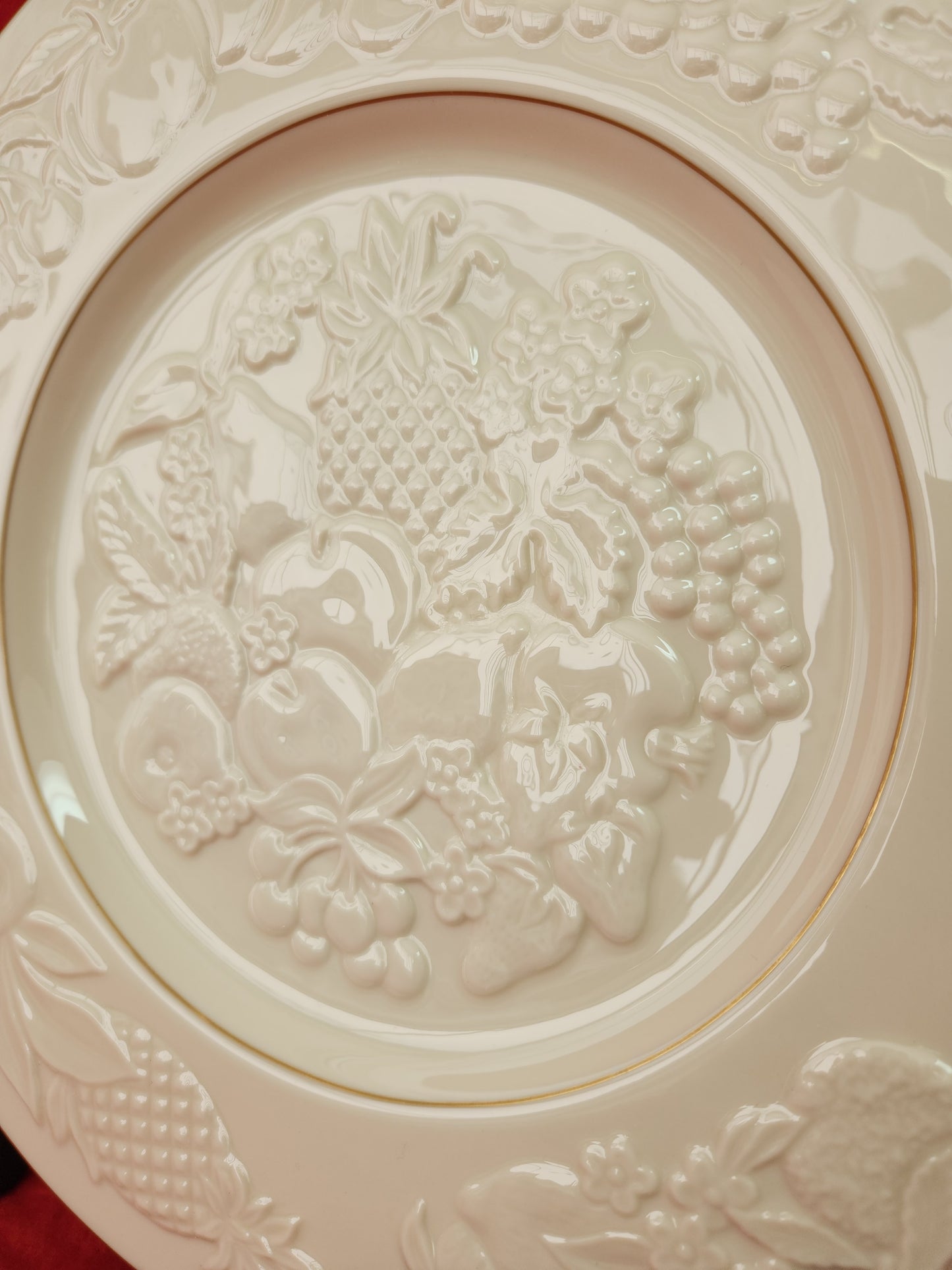 13" Fruits of Life Platter by Lenox with 24k Gold Trim