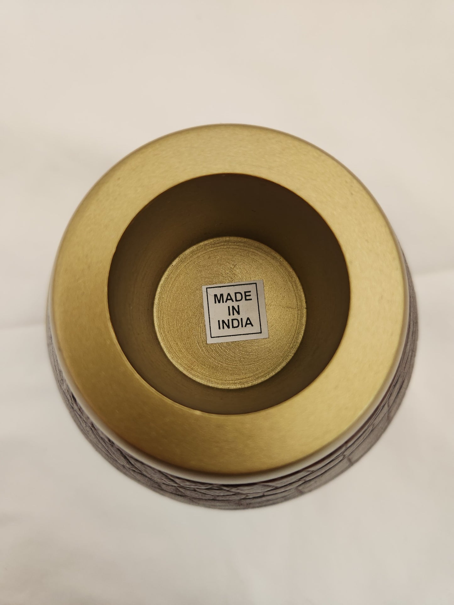 Hayes Brown Faux Crocodile Match Striker w/ Satin Brass Trim