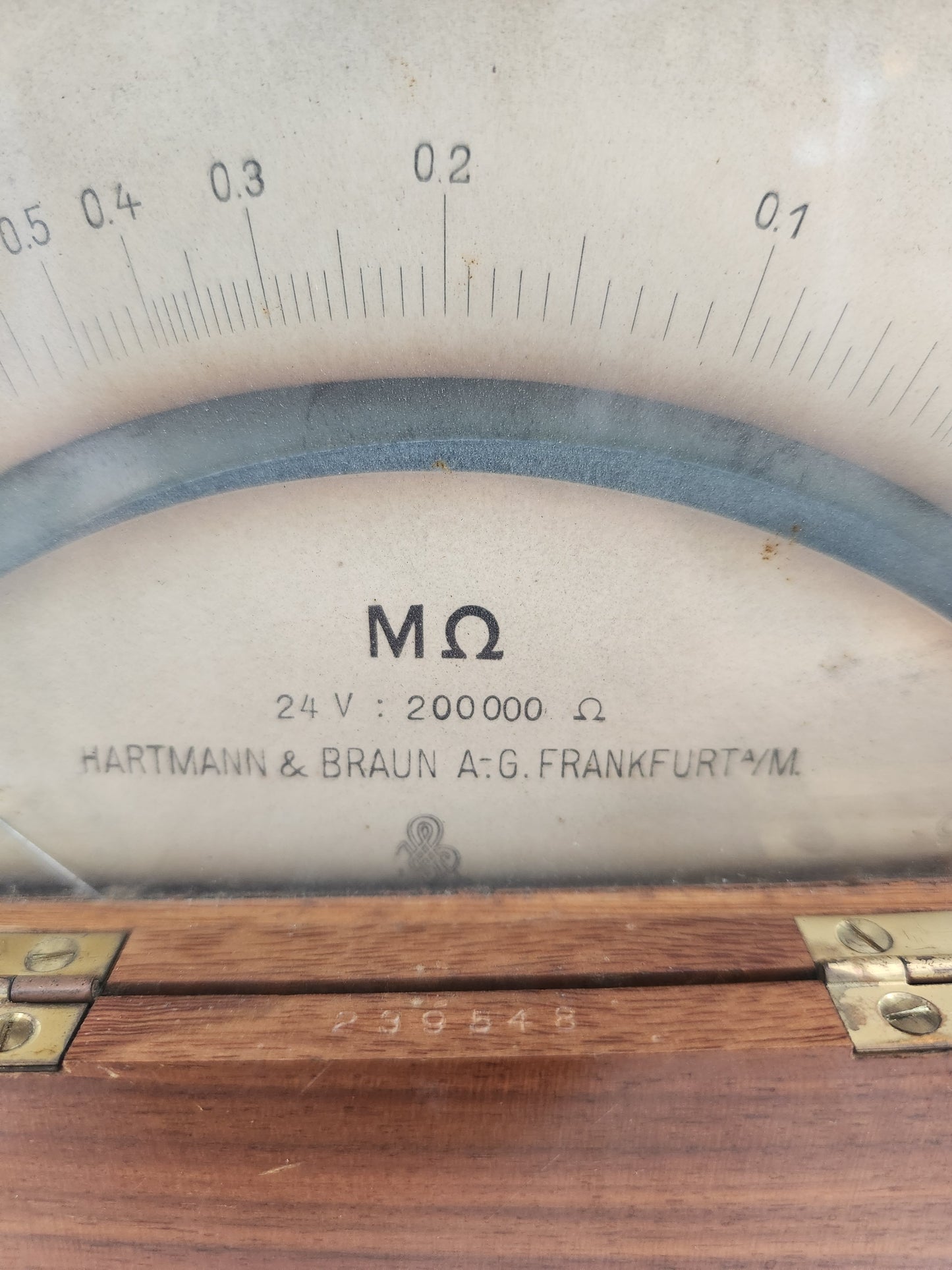 Vintage - Hartmann & Braun Megaohm Electrical Resistance Meter (Not Tested)
