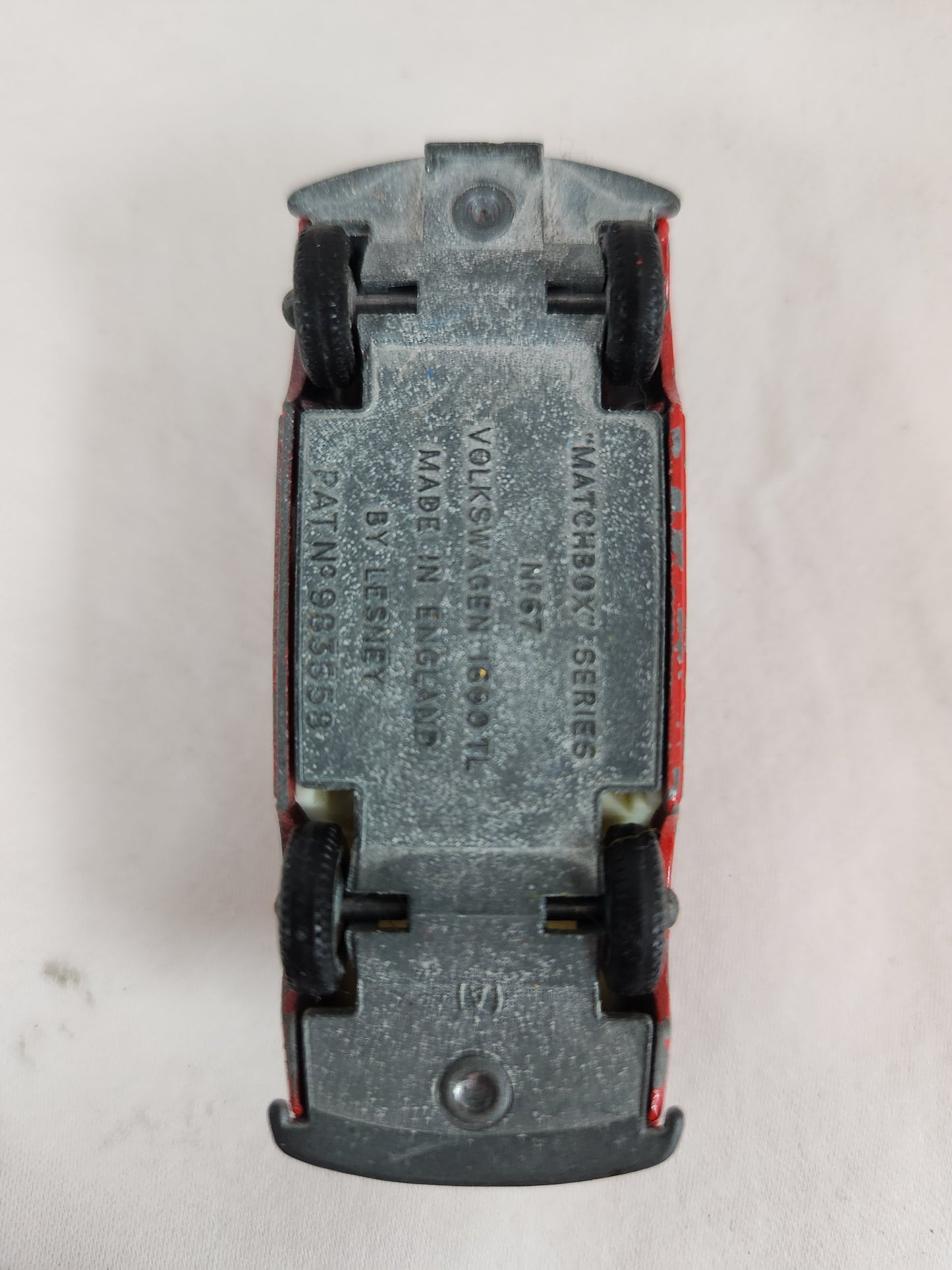 VTG - Matchbox Red Volkswagen 1600TL #67 by Lesney