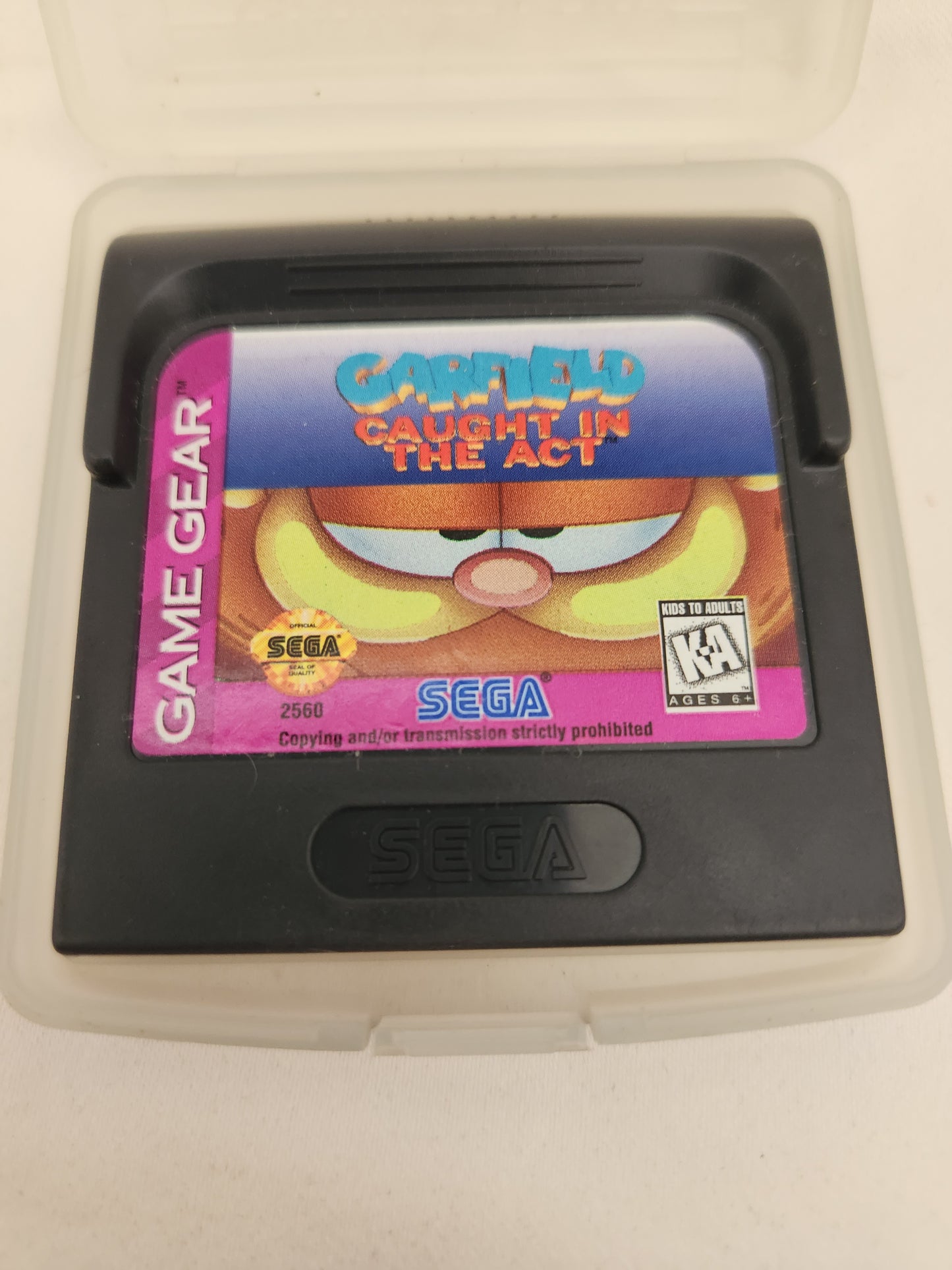 Garfield Caught in the Act (Sega Game Gear) Cartridge