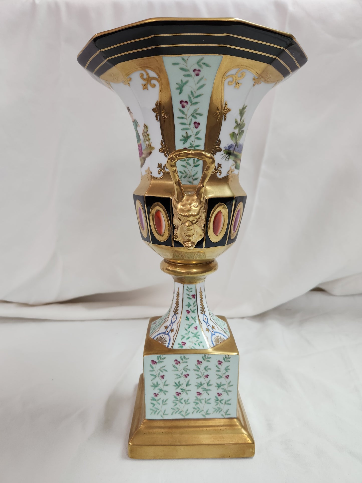 Rare - Porcelain Chinoiserie Urn Vase by Chelsea House