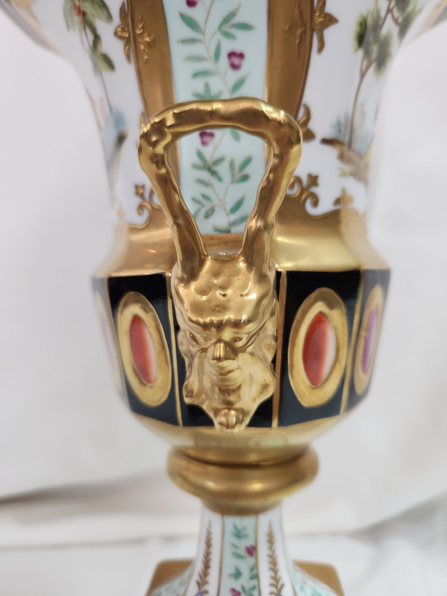 Rare - Porcelain Chinoiserie Urn Vase by Chelsea House