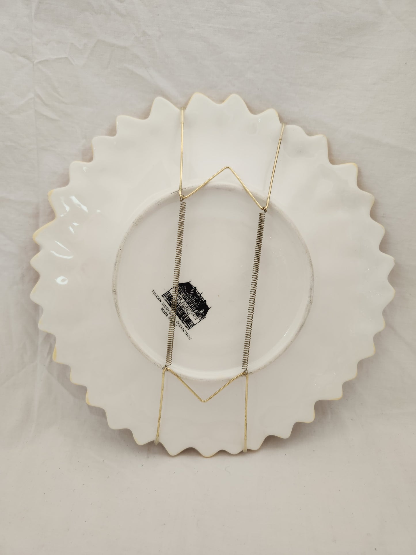 Tuscan Sunflower Decorative Plate by Home Essentials and Beyond - made in PRC