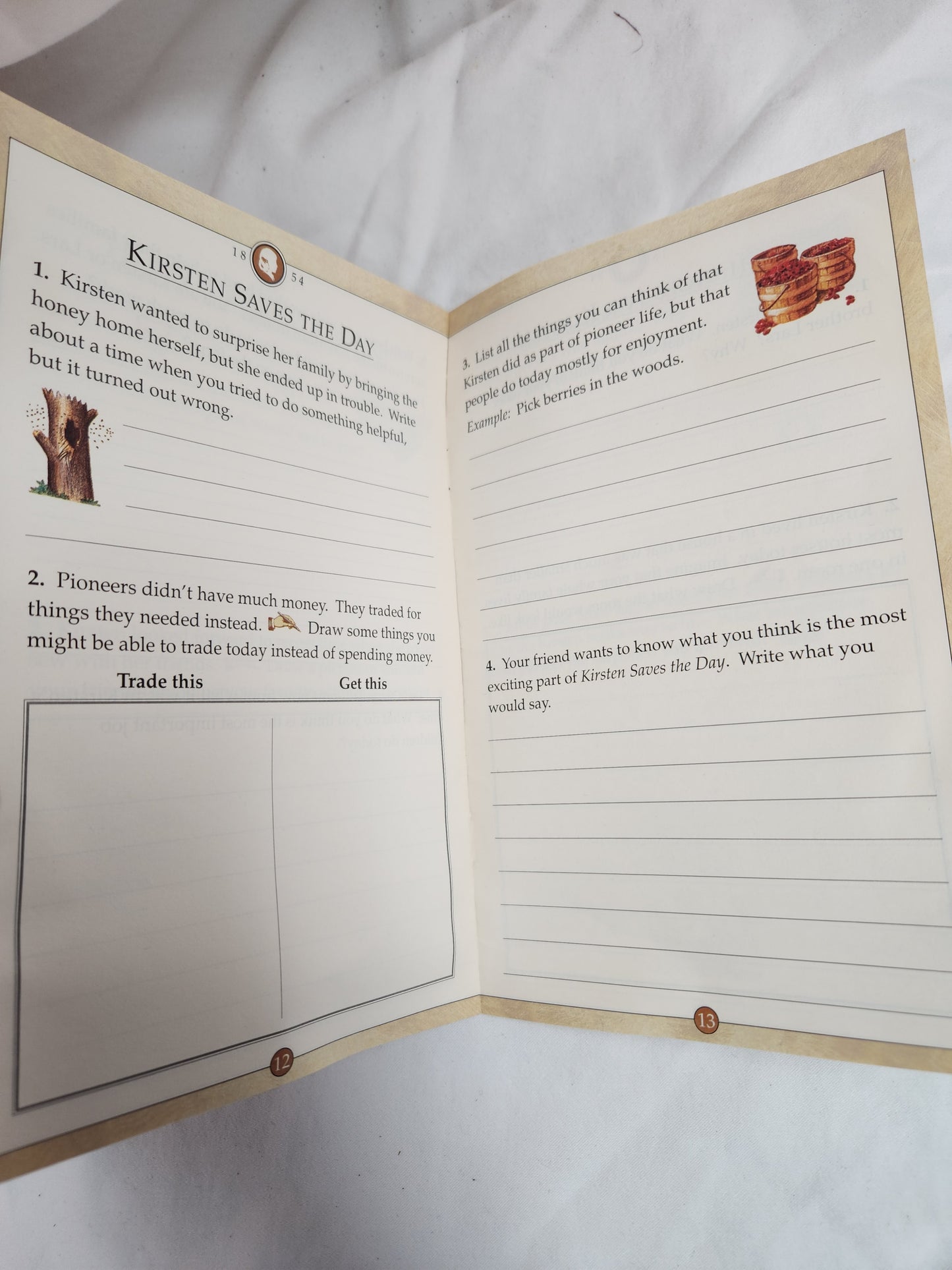 Pleasant Company American Girl Kristen-1854 Reading Journal