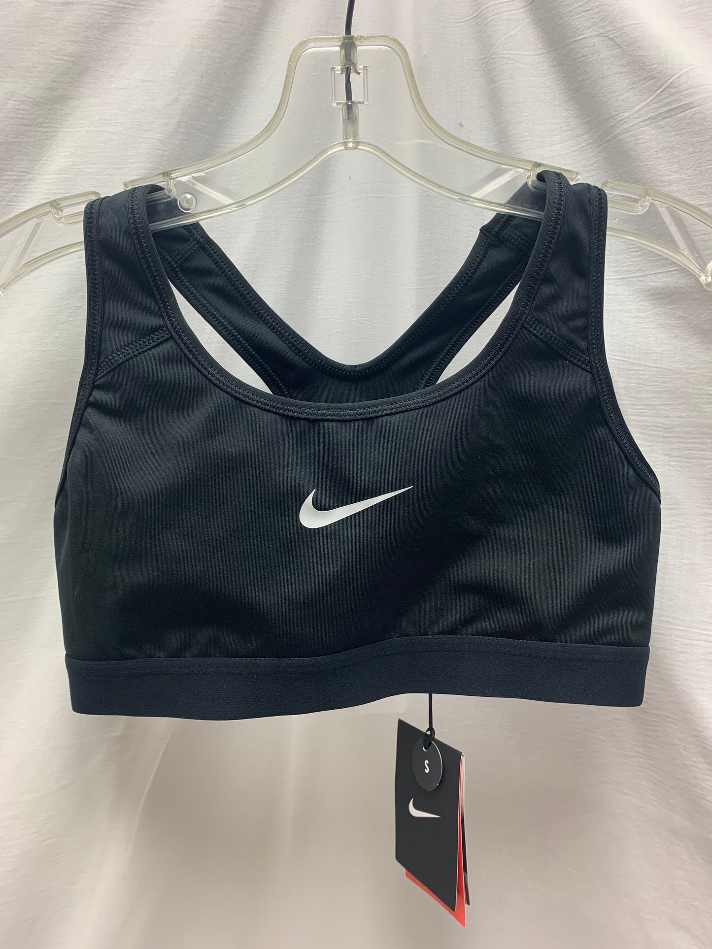 NWT - NIKE black medium support Dri-Fit Sports Bra - Size Small