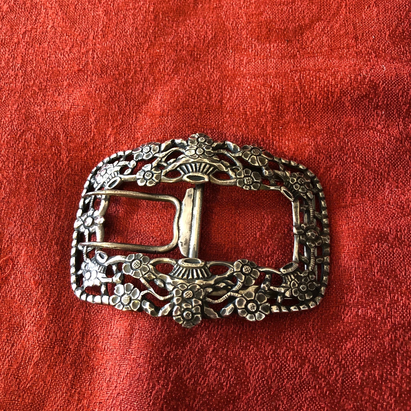 Vintage C 800 German Silver Belt Buckle