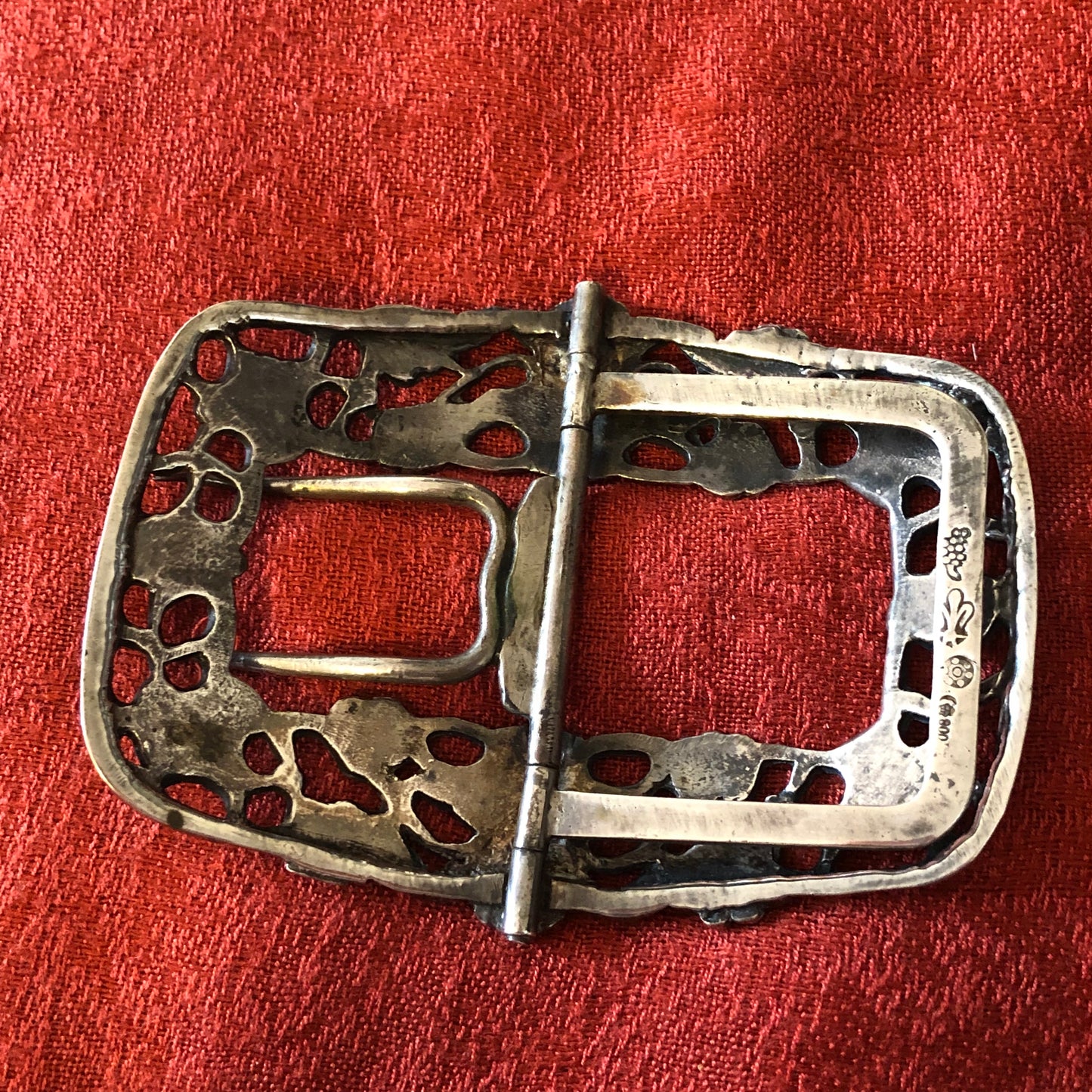 Vintage C 800 German Silver Belt Buckle