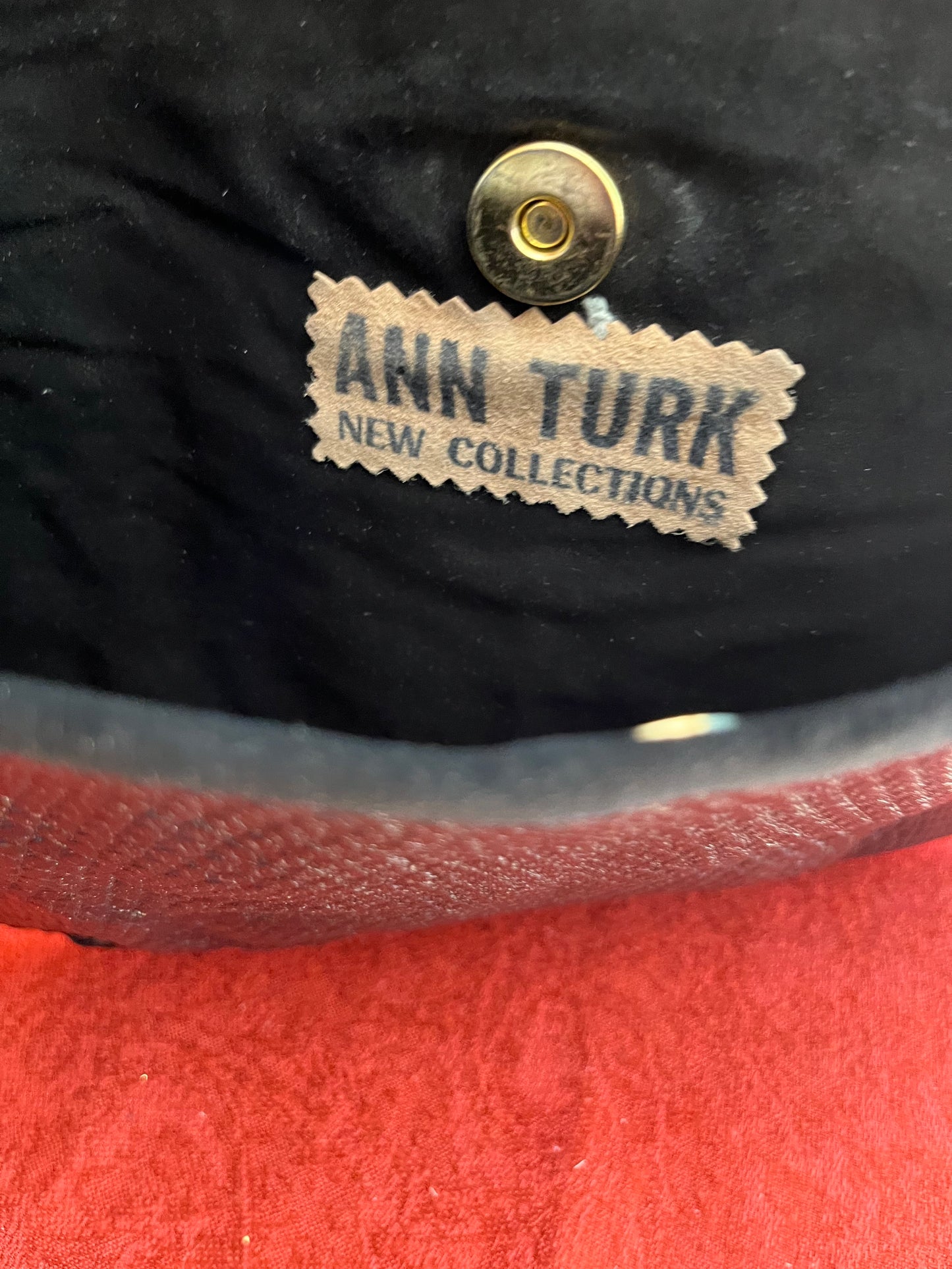 Vintage Ann Turk Lizard Leather Envelope Clutch