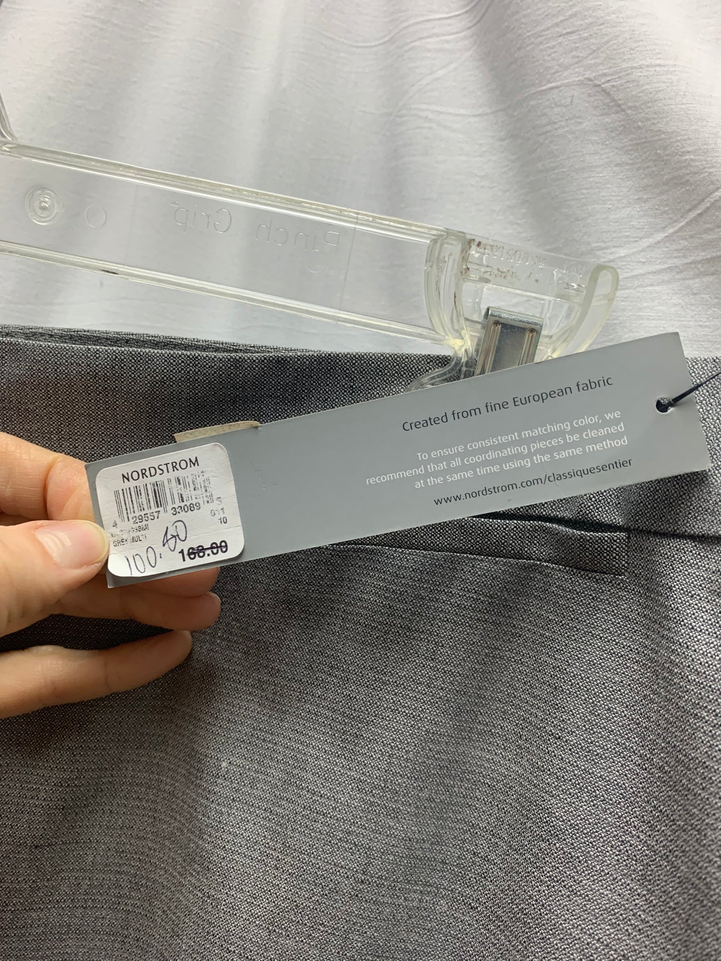 NWT - CLASSIQUES ENTIER grey Viscose Wool Pants - 10