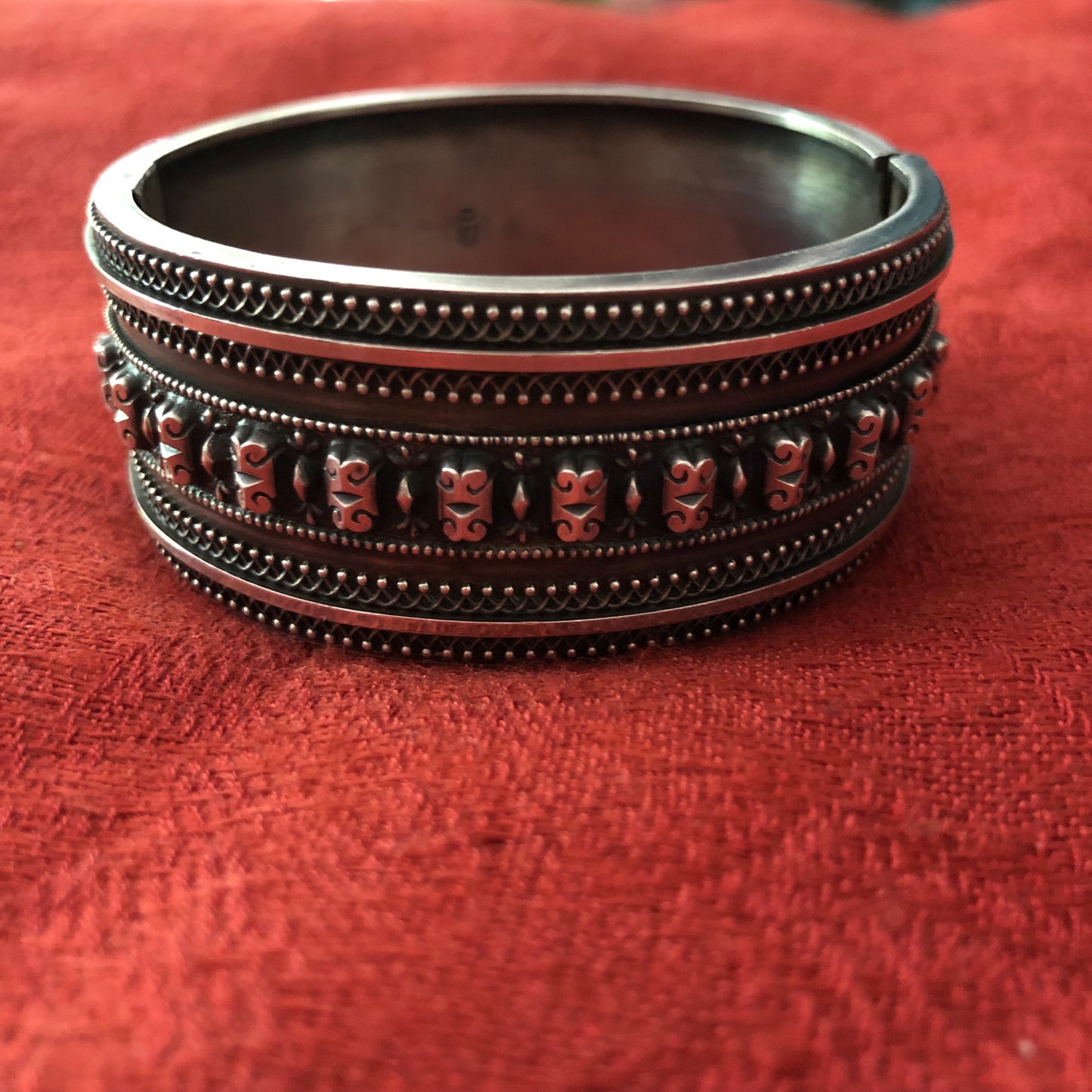 Vintage Sterling Hinged Bracelet