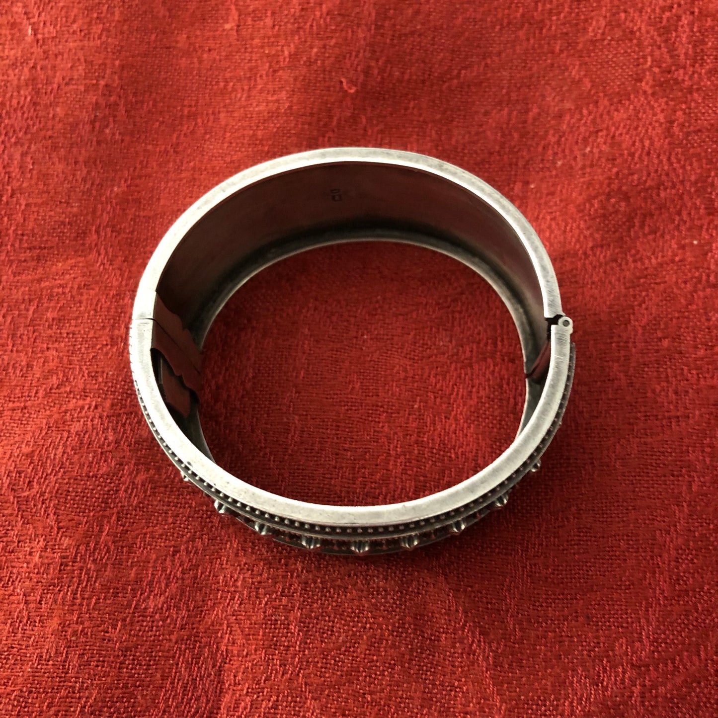 Vintage Sterling Hinged Bracelet